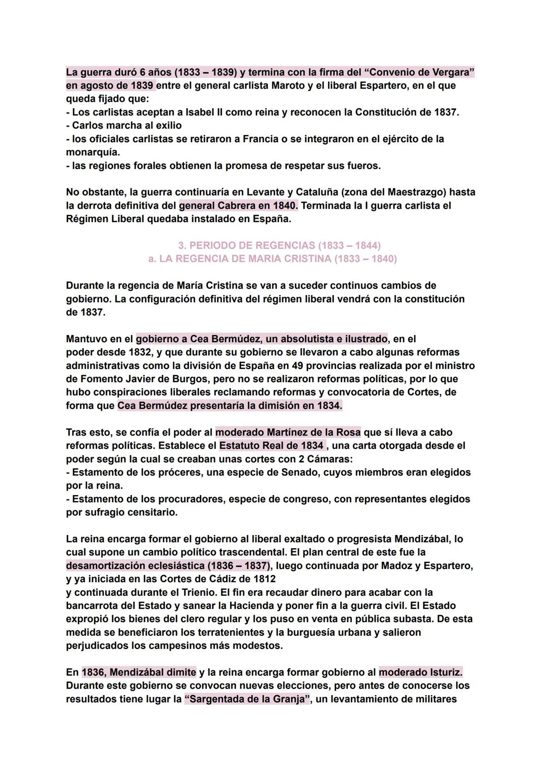 HISTORIA DE ESPAÑA. SIGLO XIX.
BLOQUE 6. LA CONFLICTIVA CONSTRUCCIÓN DEL ESTADO LIBERAL (1833-1874).
1. INTRODUCCIÓN:
El periodo comprend