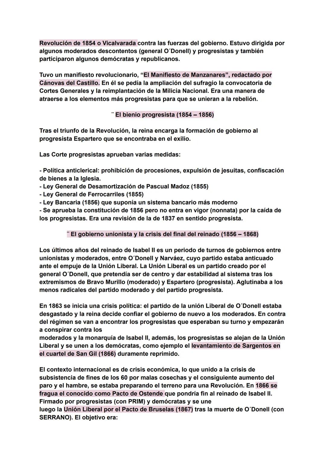 HISTORIA DE ESPAÑA. SIGLO XIX.
BLOQUE 6. LA CONFLICTIVA CONSTRUCCIÓN DEL ESTADO LIBERAL (1833-1874).
1. INTRODUCCIÓN:
El periodo comprend