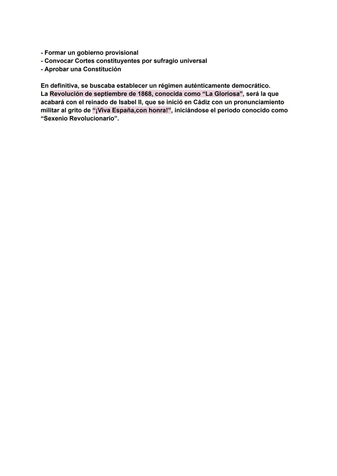HISTORIA DE ESPAÑA. SIGLO XIX.
BLOQUE 6. LA CONFLICTIVA CONSTRUCCIÓN DEL ESTADO LIBERAL (1833-1874).
1. INTRODUCCIÓN:
El periodo comprend