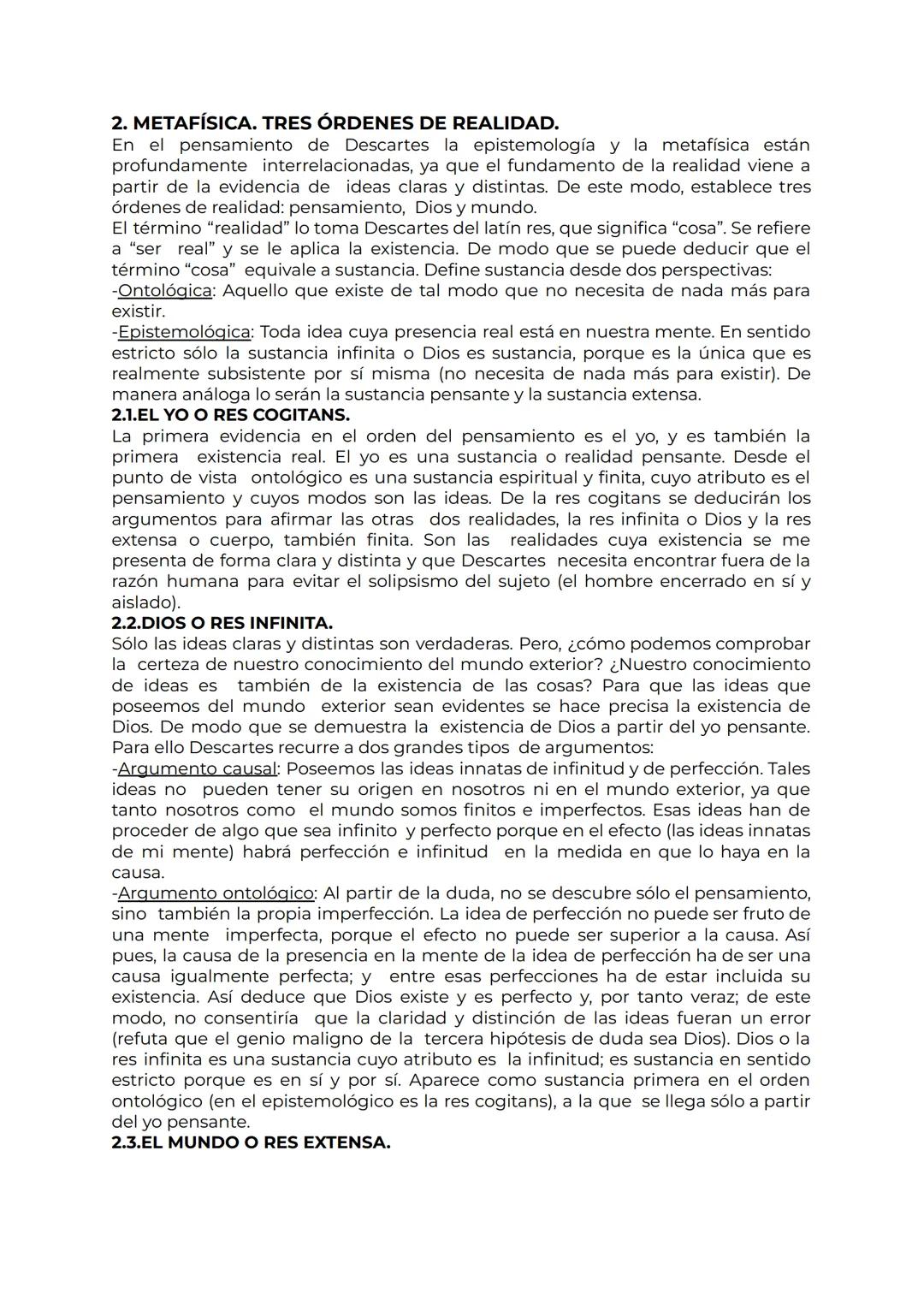 # DESCARTES
1. CONOCIMIENTO
El punto de partida de Descartes es la búsqueda de la verdad. A partir de ahí
tratará de encontrar un nuevo fu