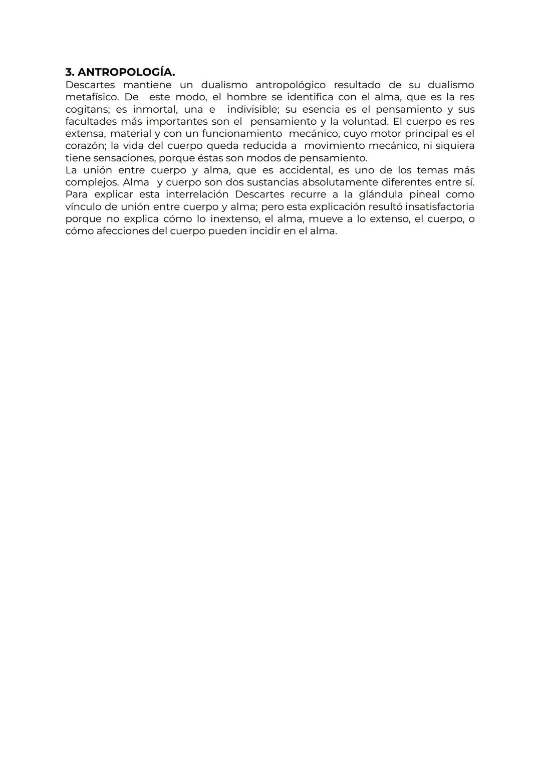 # DESCARTES
1. CONOCIMIENTO
El punto de partida de Descartes es la búsqueda de la verdad. A partir de ahí
tratará de encontrar un nuevo fu
