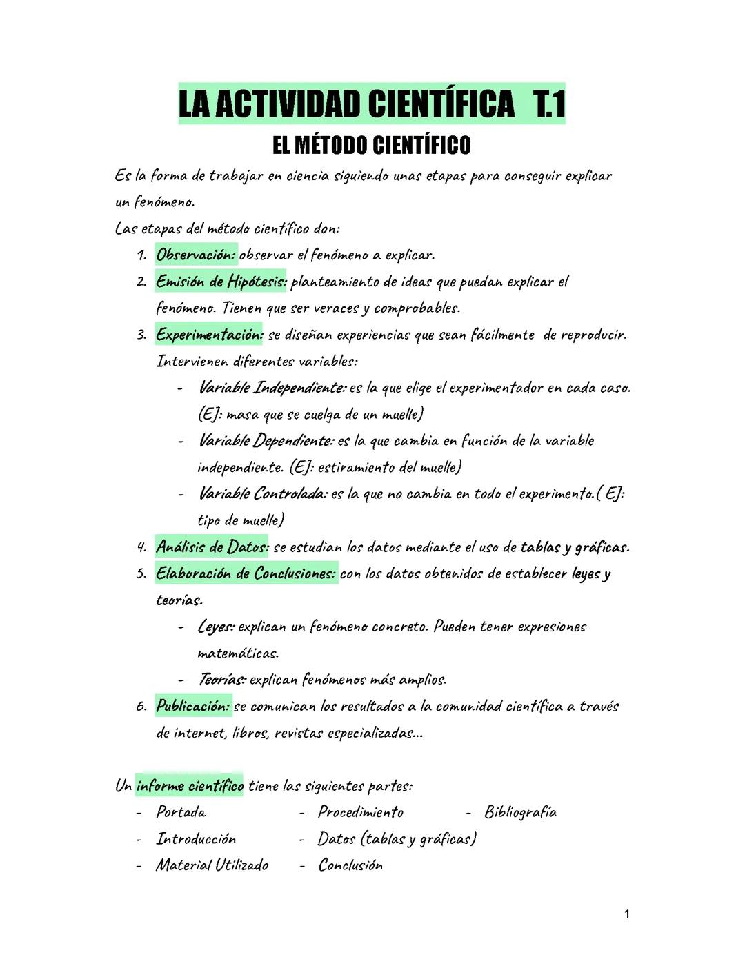 La Actividad Cientifica