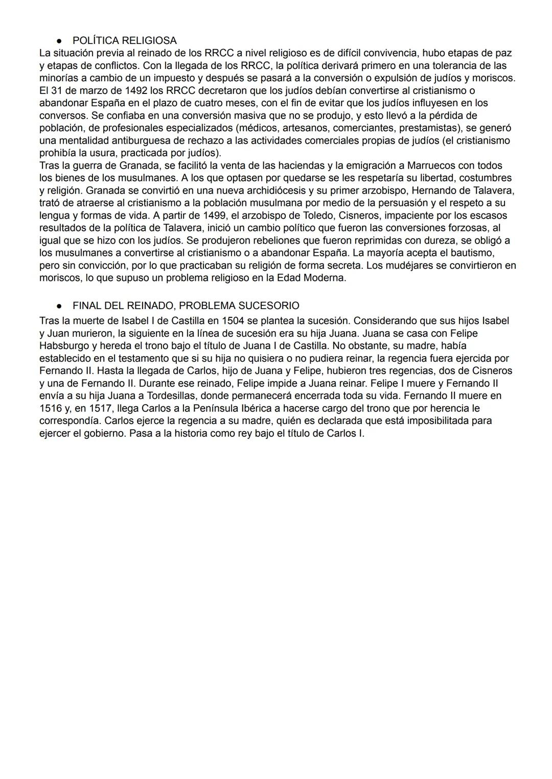 # HISTORIA TEMA 3 Y 4: LOS RRCC Y LOS BORBONES
1. REYES CATÓLICOS
* UNIÓN DINÁSTICA, MONARQUÍA AUTORITARIA E INSTITUCIONES GUBERNATIVAS