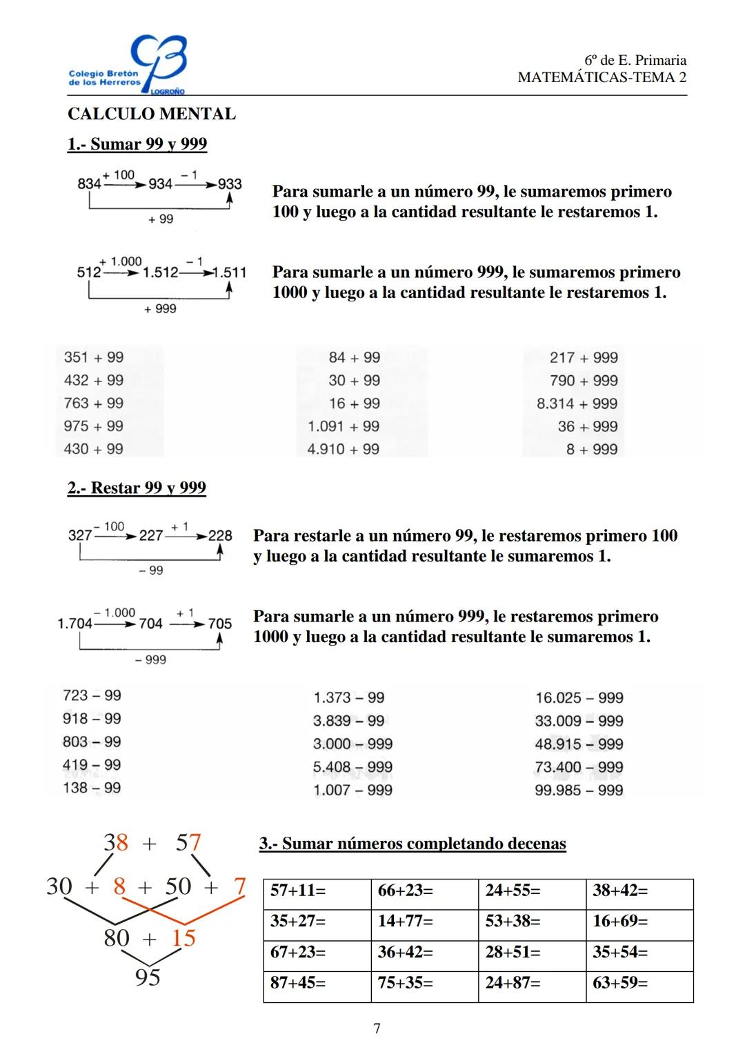 # Colegio Breton
de los Herreros
LOGROÑO
# POTENCIAS Y RAICES
6º de E. Primaria
MATEMÁTICAS-TEMA 2
# POTENCIA DE UN NÚMERO
El cuadrado de