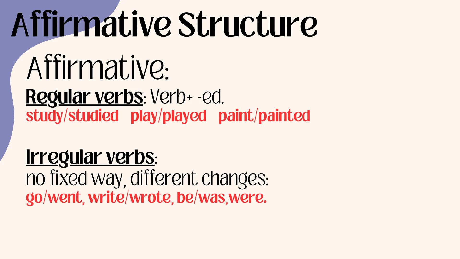 Unit 3's Grammar
The past Simple Contents
C
1. The past Simple.
U
2."Used to" structure.
B
3.There was/ there were. The past simple
Use:
We