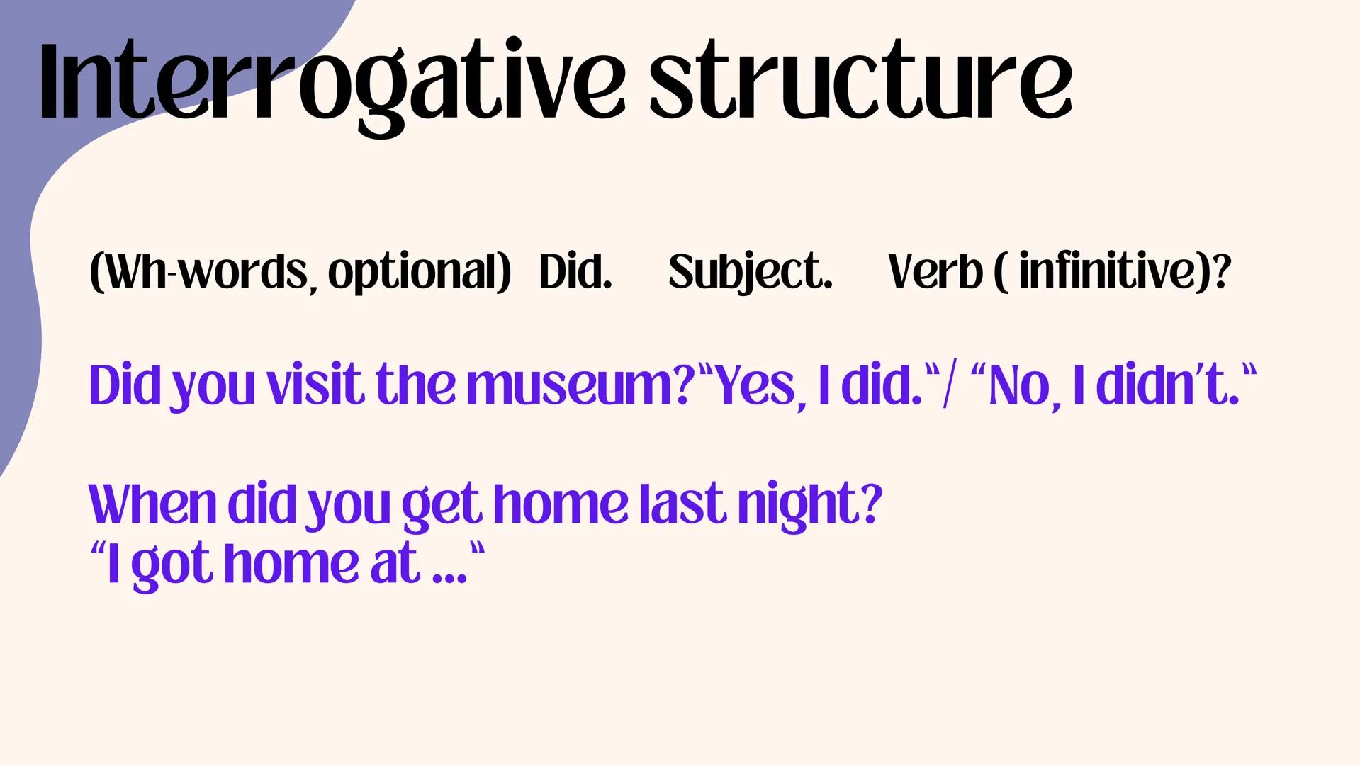Unit 3's Grammar
The past Simple Contents
C
1. The past Simple.
U
2."Used to" structure.
B
3.There was/ there were. The past simple
Use:
We