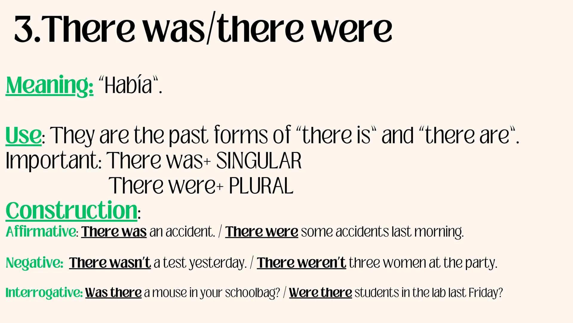 Unit 3's Grammar
The past Simple Contents
C
1. The past Simple.
U
2."Used to" structure.
B
3.There was/ there were. The past simple
Use:
We