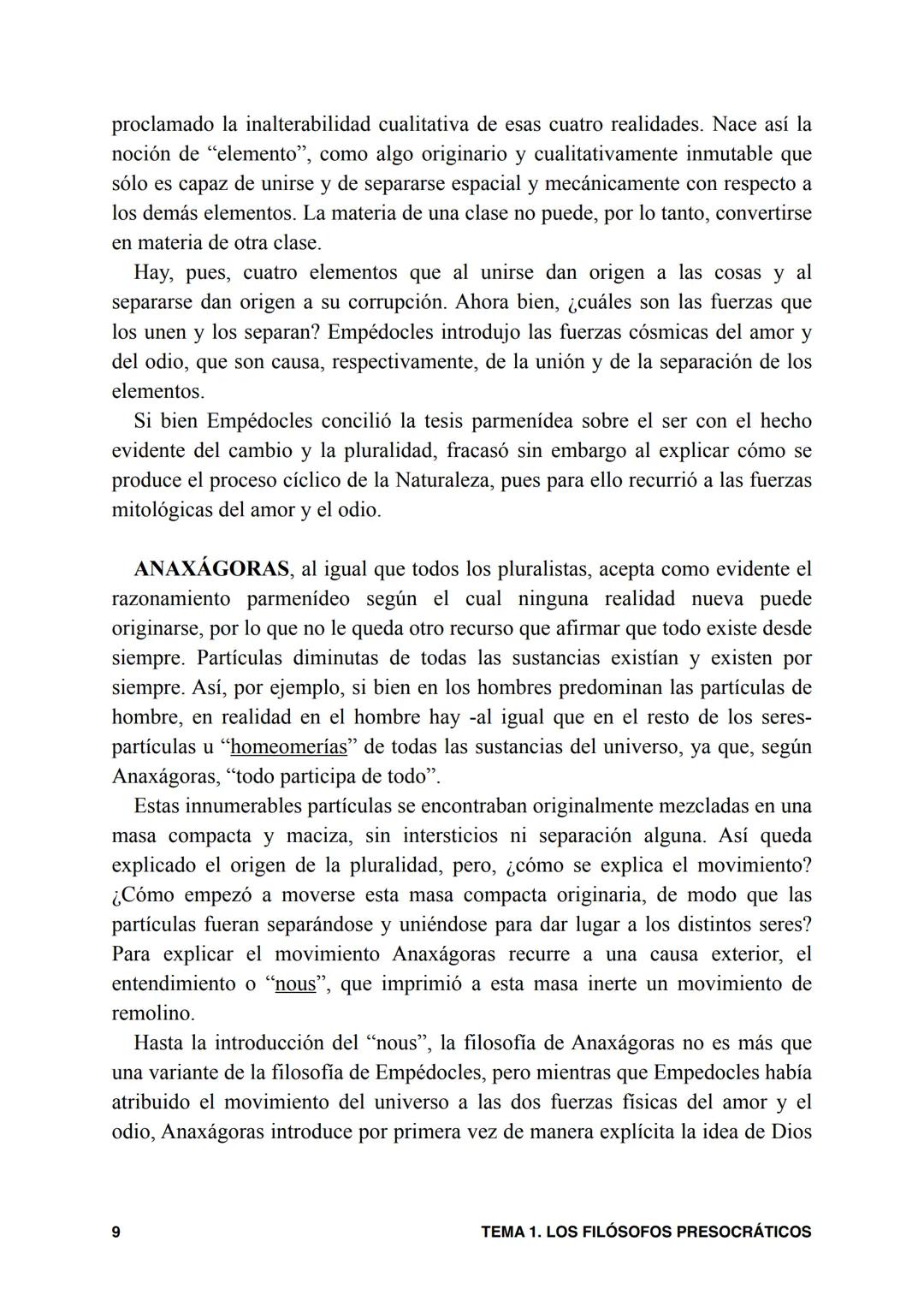 # TEMA 1. LOS FILÓSOFOS PRESOCRÁTICOS.
## 1. INTRODUCCIÓN.
Suele decirse acertadamente que la filosofia y la ciencia aparecen cuando se
ab
