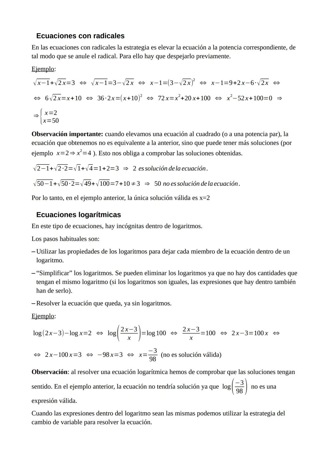 Tema 1 - Ecuaciones, inecuaciones y sistemas
Polinomios
Operaciones
• Suma:
(3xª−2x³+4x²-3x+1)+(2xª−4x³+2x²−x+3)=5x²-6x³+6x²-4x+4
⚫ Resta:
•