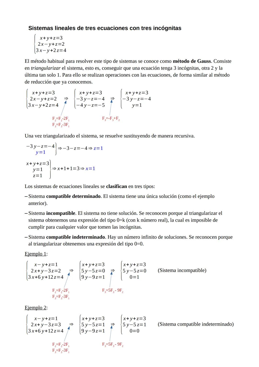 Tema 1 - Ecuaciones, inecuaciones y sistemas
Polinomios
Operaciones
• Suma:
(3xª−2x³+4x²-3x+1)+(2xª−4x³+2x²−x+3)=5x²-6x³+6x²-4x+4
⚫ Resta:
•