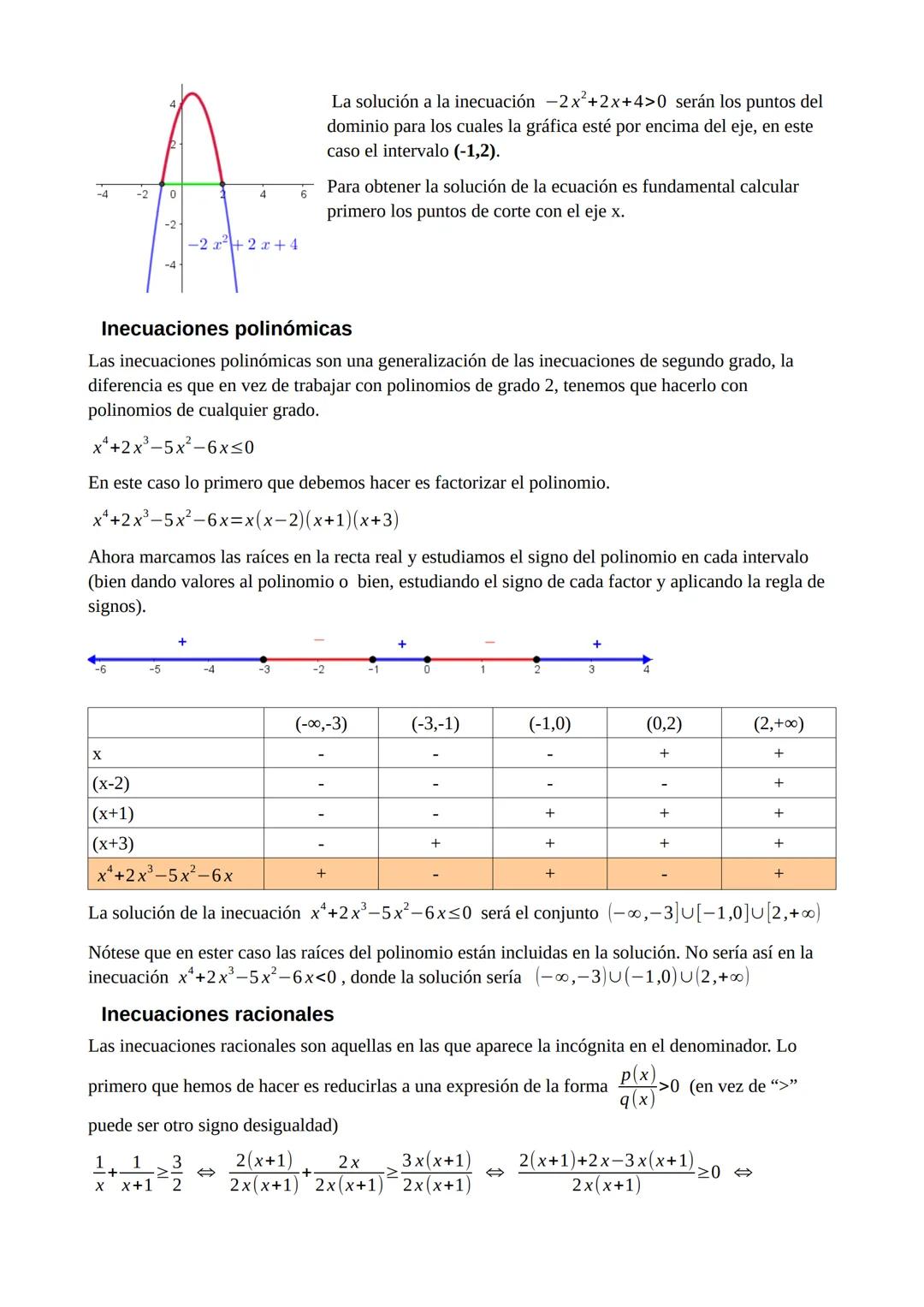 Tema 1 - Ecuaciones, inecuaciones y sistemas
Polinomios
Operaciones
• Suma:
(3xª−2x³+4x²-3x+1)+(2xª−4x³+2x²−x+3)=5x²-6x³+6x²-4x+4
⚫ Resta:
•