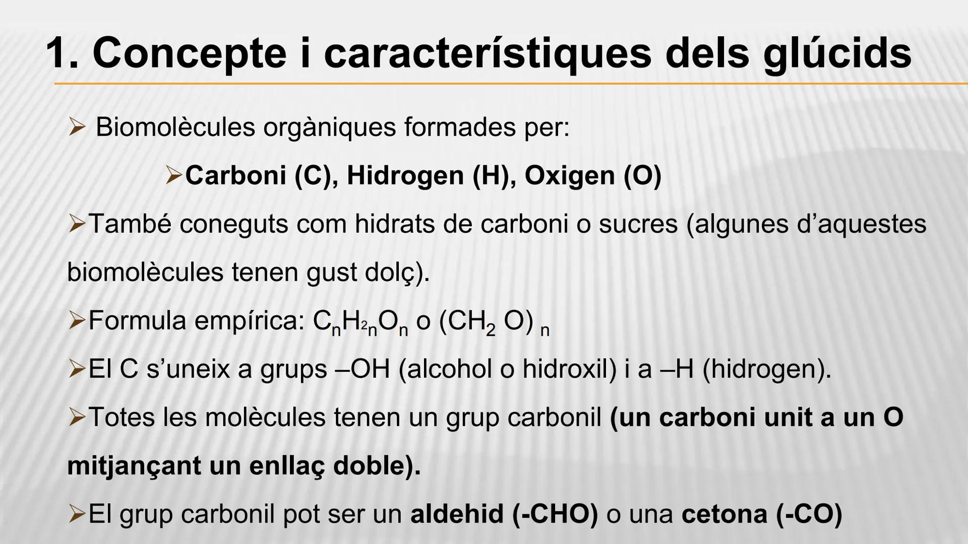 CHOH
CH₂OH
H
H
CHLOH
H
H
OH
H
H
H
H
OH
H
H
OH
H
OH
H
H
OH
H
OH
Celulosa
poli 1,4-0-3-0 glucopiranósido)
Unitat 2.
Els glúcids
WW ELS GLÚCIDS