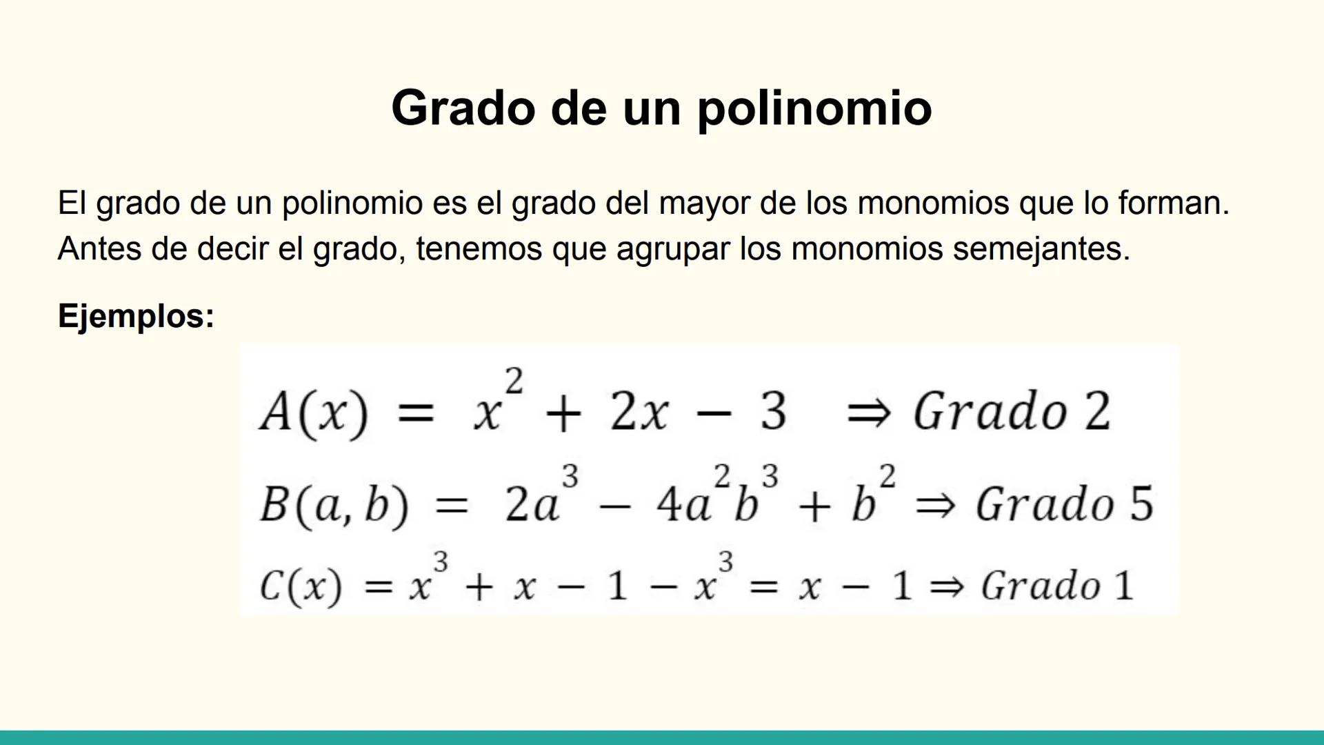 UD2: Expresiones algebraicas ¿Qué es una expresión algebraica?
Una expresión algebraica es toda combinación de números y letras unidas por l