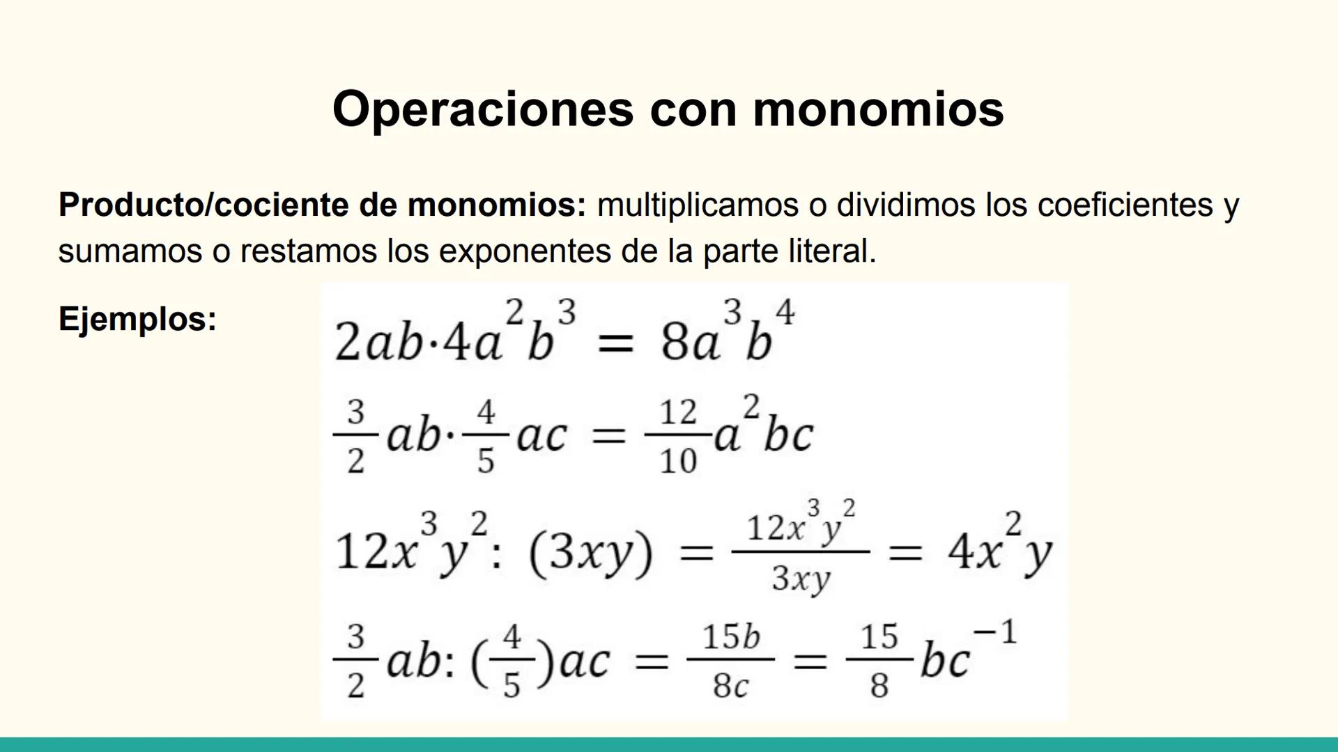 UD2: Expresiones algebraicas ¿Qué es una expresión algebraica?
Una expresión algebraica es toda combinación de números y letras unidas por l