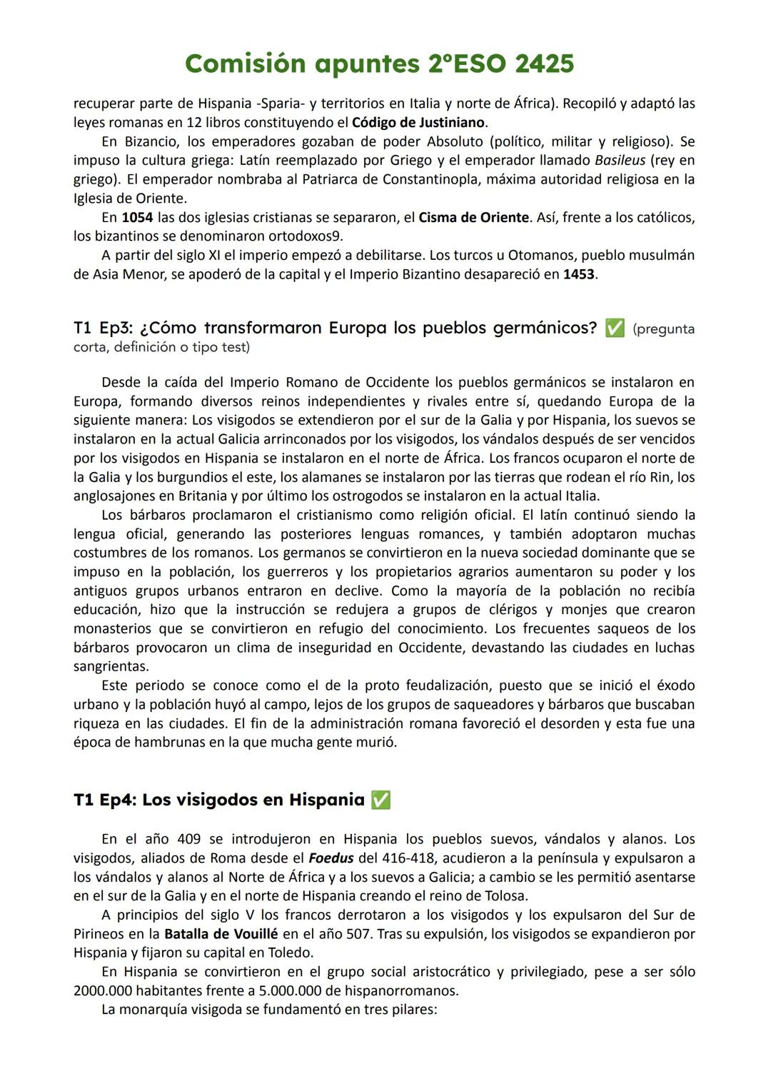 # Comisión apuntes 2ºESO 2425
Para el trabajo y estudio de estos apuntes tener en cuenta que: los epígrafes no negrita se
preguntarán como