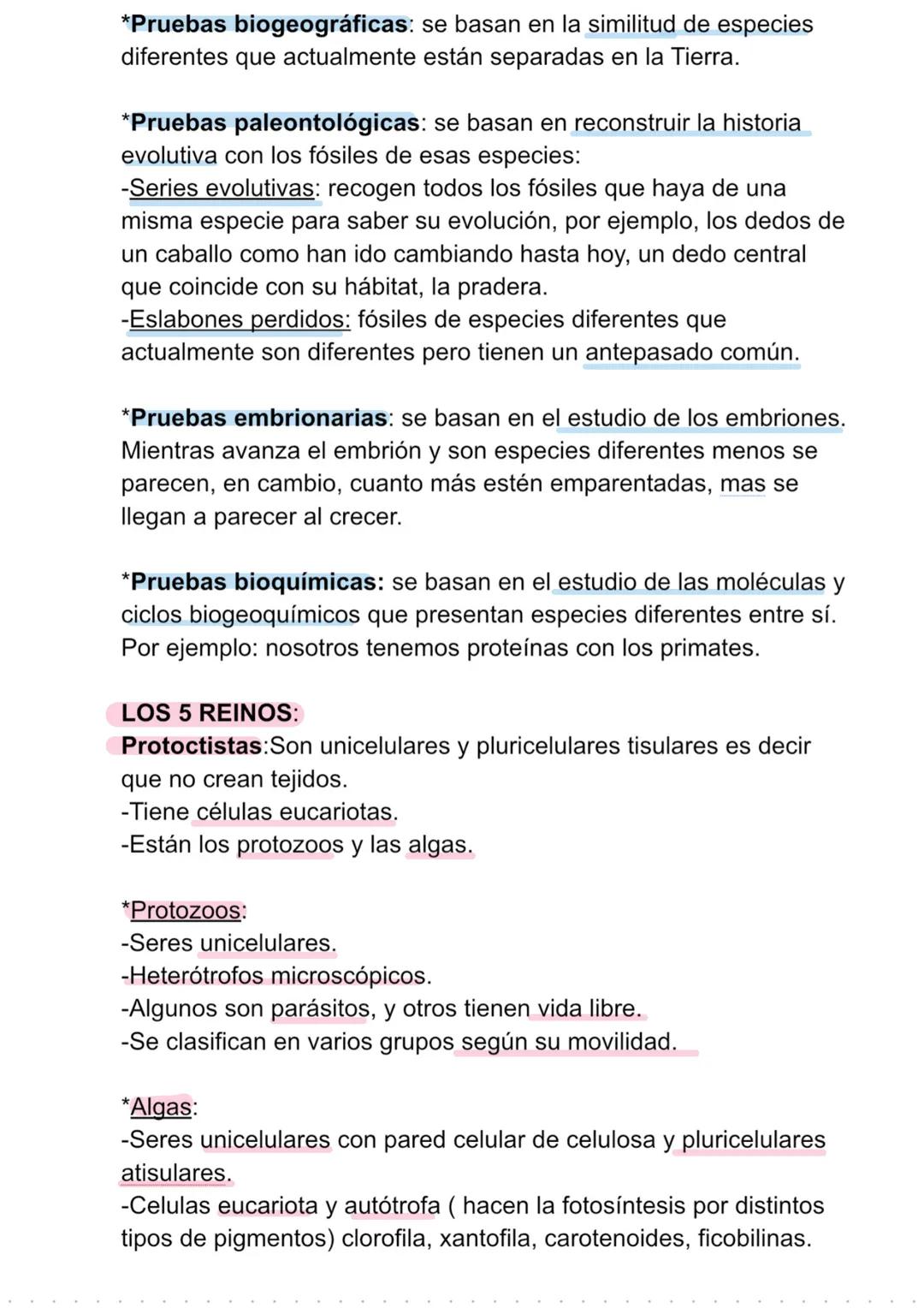 TEMA 1: LA EVOLUCIÓN Y CLASIFICACIÓN
DE SERES VIVOS (Protoctistas y hongos)
-La biodiversidad es la cantidad de especies diferentes que hay
