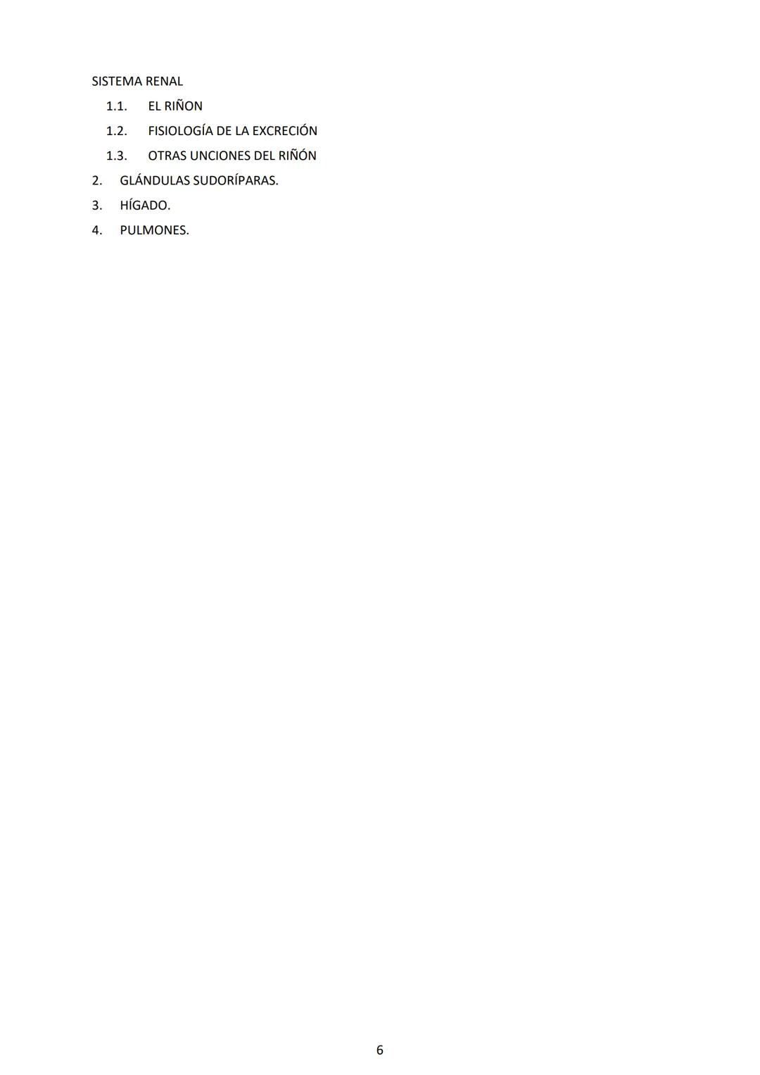 # SISTEMA EXCRETOR
El sistema excretor se encarga de eliminar, tanto los productos de desecho que las células han depo-
sitado en el torren