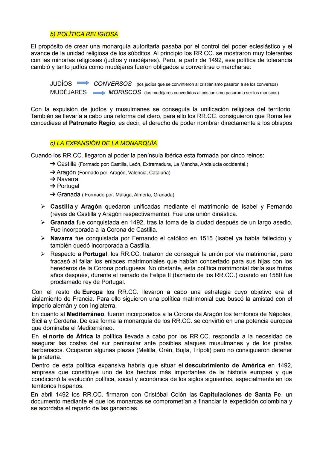 TEMA 2
HISTORIA MODERNA DE ESPAÑA: los RR.CC. y los Austrias
1. LOS REYES CATÓLICOS: la construcción del Estado moderno
El reinado de los RR