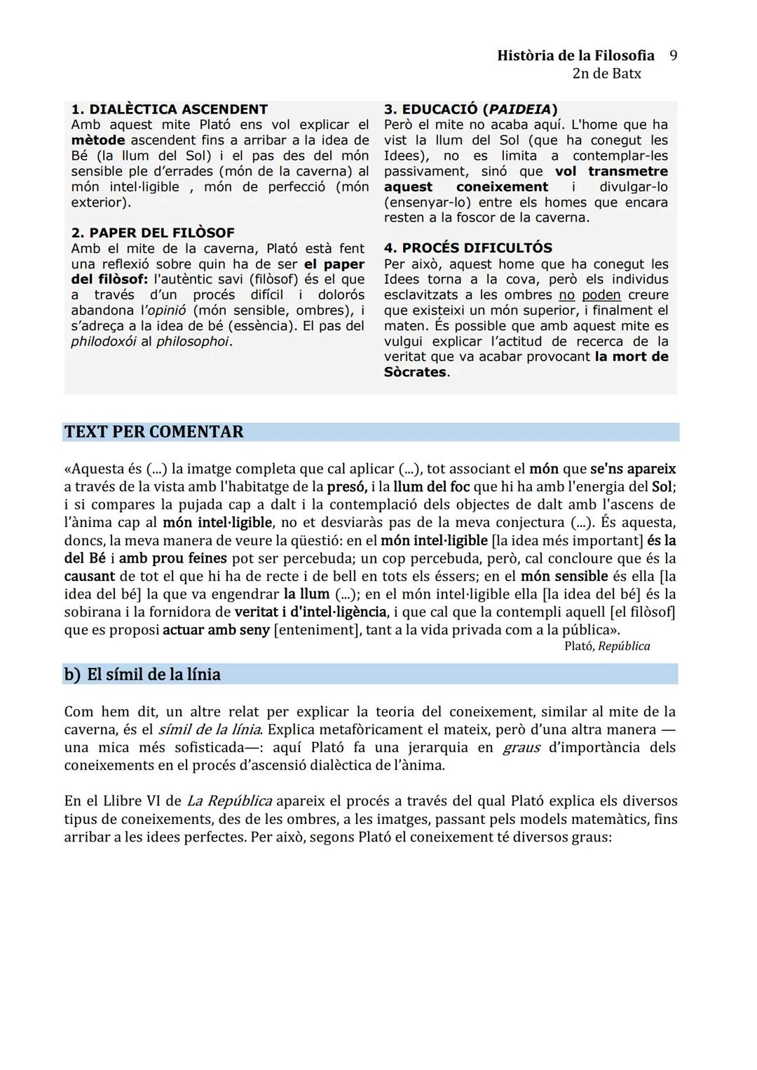 ## Història de la
## Filosofia
Unitat 3 Plató # Història de la Filosofia 3
2n de Batx
1. Context històric, social i cultural de Plató (42