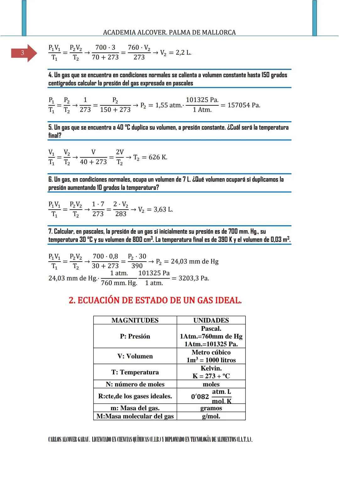 ACADEMIA ALCOVER. PALMA DE MALLORCA
SI ENCUENTRAS ALGÚN ERROR COMUNÍCALO. POR FAVOR, AL
CORREO DE LA PÁGINA WEB.
2
ACADEMΙΑ
ALCOVER
GASES