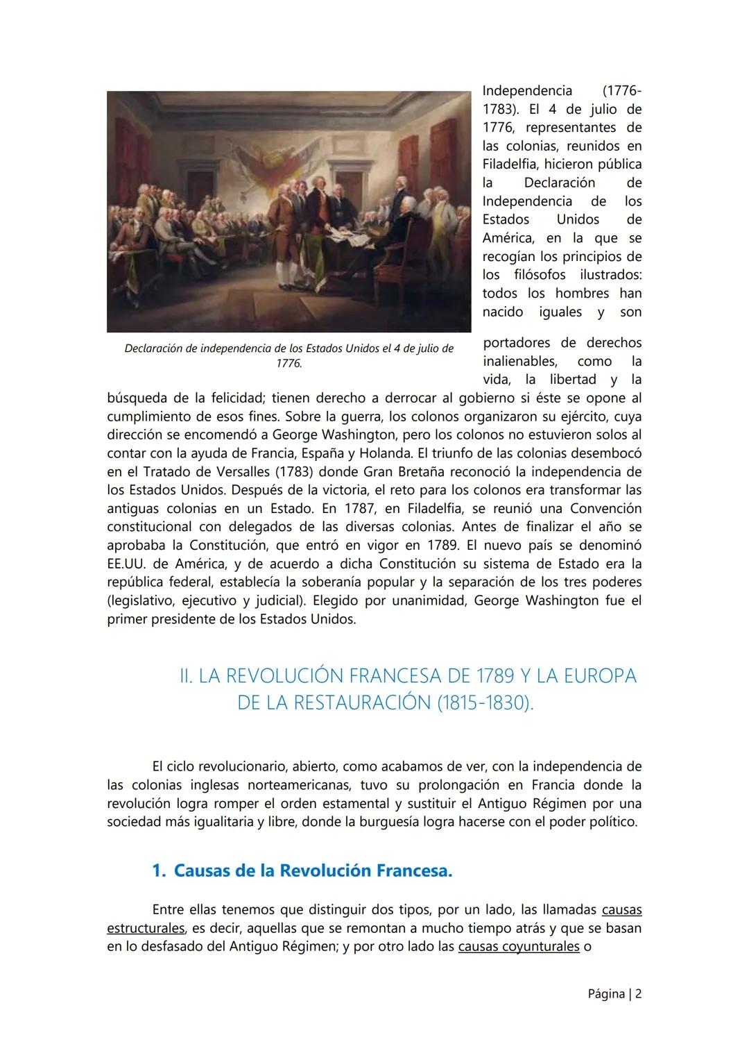 2.
Las revoluciones liberales.
En el tema anterior vimos cómo estaba estructurada la sociedad del Antiguo
Régimen. En el presente vamos a
