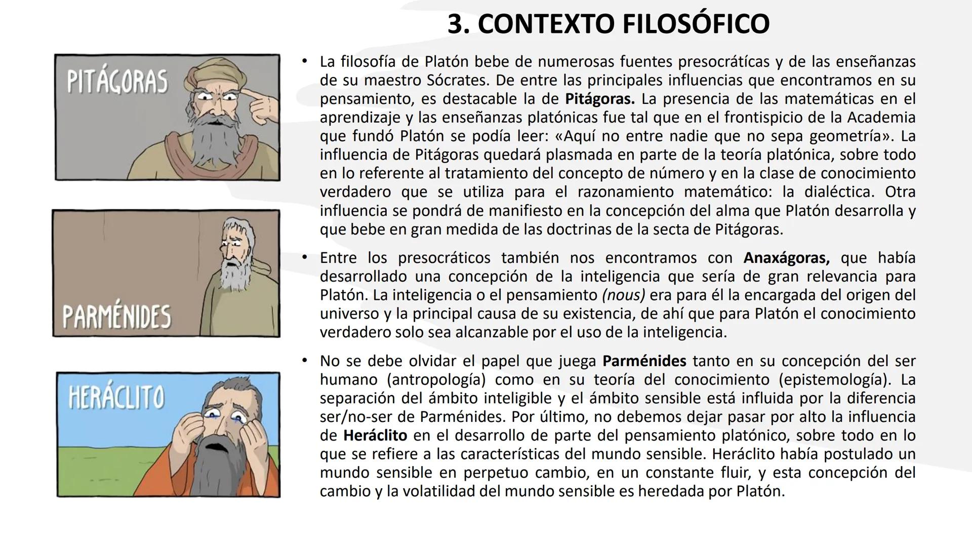 # SDA 2: EL
PENSAMIENTO
DE PLATÓN SABERES BÁSICOS
• A1. Historicidad y universalidad de los problemas y
concepciones filosóficas. Métodos