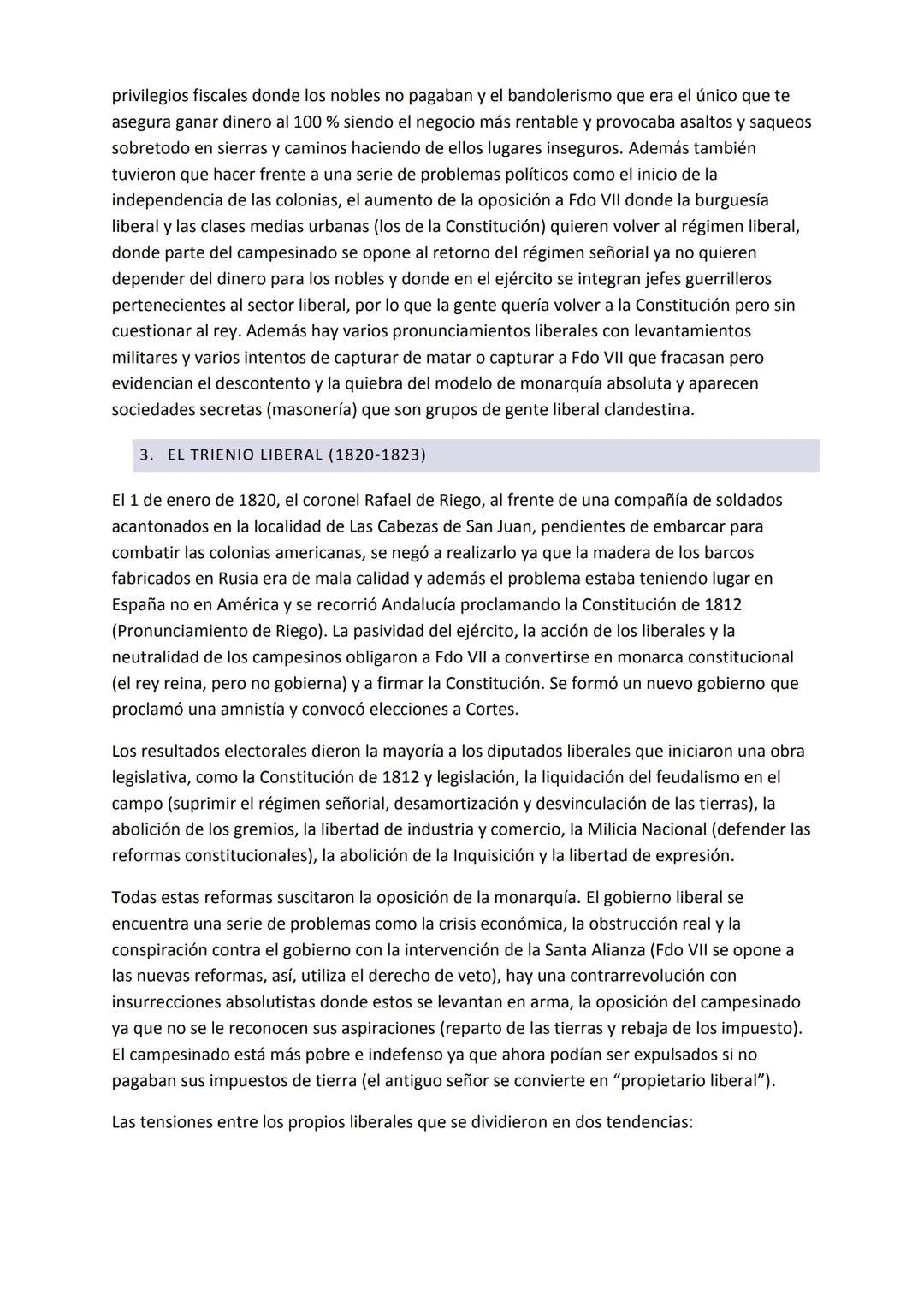 # TEMA 4:EL REINADO DE FERNANDO VII (1814-1833)
El regreso del rey planteó un problema: integrar al nuevo monarca en el nuevo modelo
políti