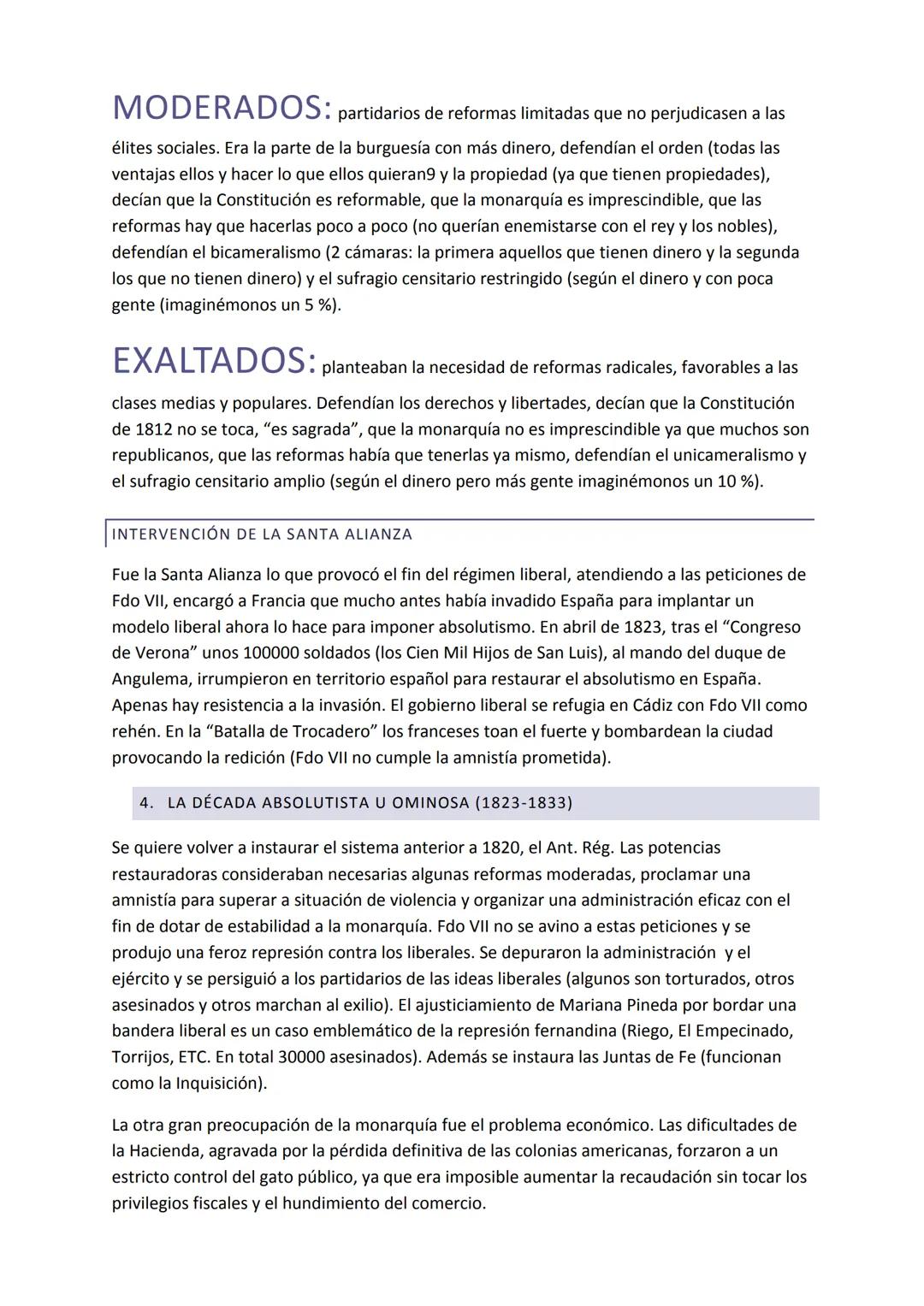# TEMA 4:EL REINADO DE FERNANDO VII (1814-1833)
El regreso del rey planteó un problema: integrar al nuevo monarca en el nuevo modelo
políti
