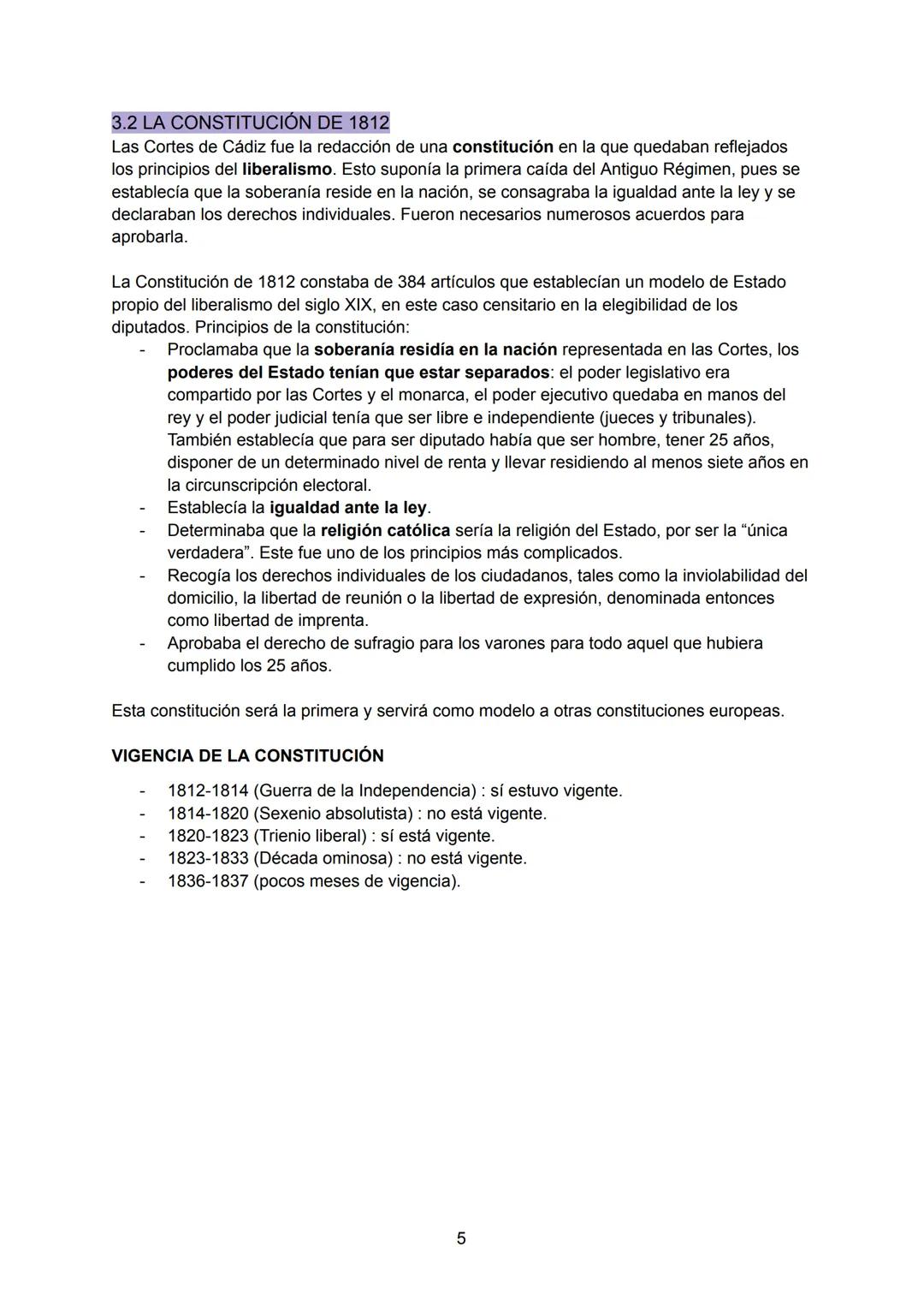 # TEMA 1
CRISIS DE LA MONARQUÍA BORBÓNICA. LA GUERRA DE LA
INDEPENDENCIA. LA CONSTITUCIÓN DE 1812.
INTRODUCCIÓN
El reinado de Carlos IV