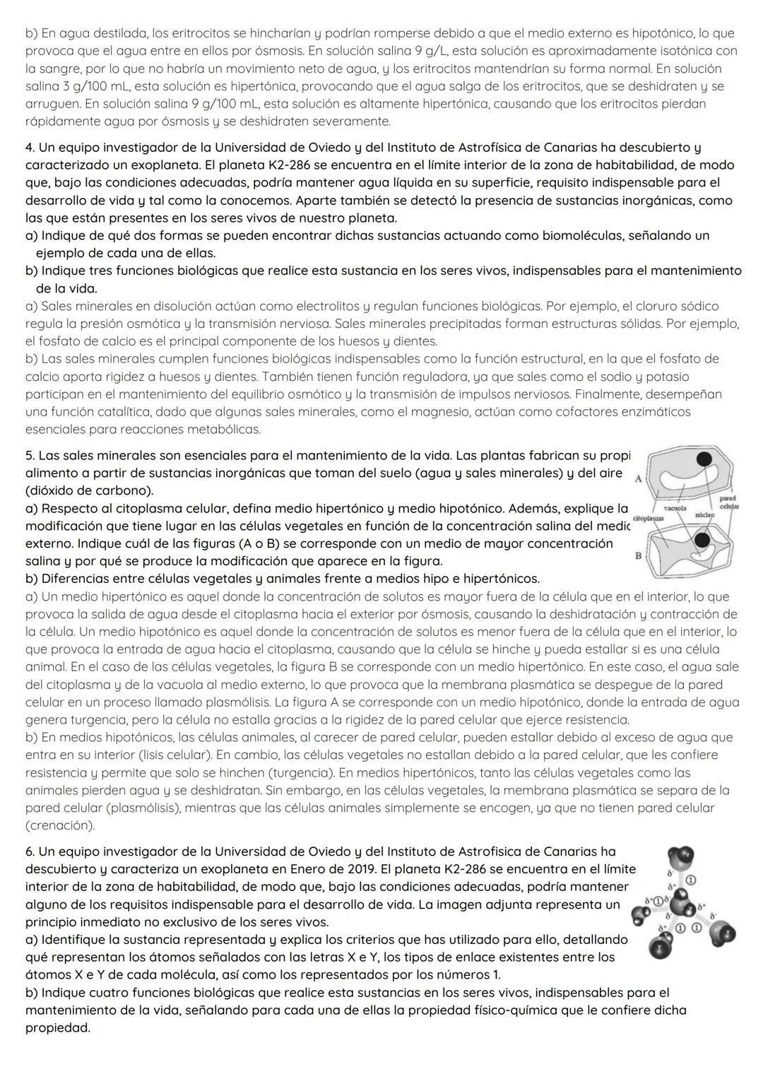 # BLOQUE 1: LA BASE QUÍMICA DE LA VIDA
1.En un experimento se tienen 3 tubos, el tubo A contiene agua destilada, el tubo B contiene una sol