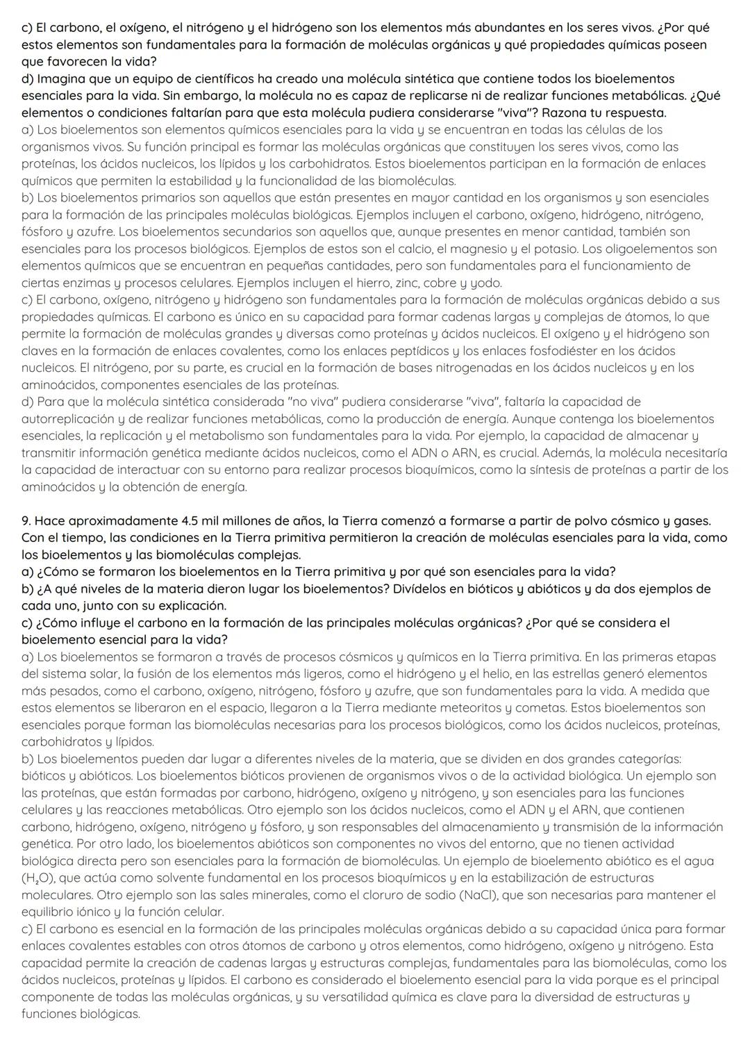 # BLOQUE 1: LA BASE QUÍMICA DE LA VIDA
1.En un experimento se tienen 3 tubos, el tubo A contiene agua destilada, el tubo B contiene una sol