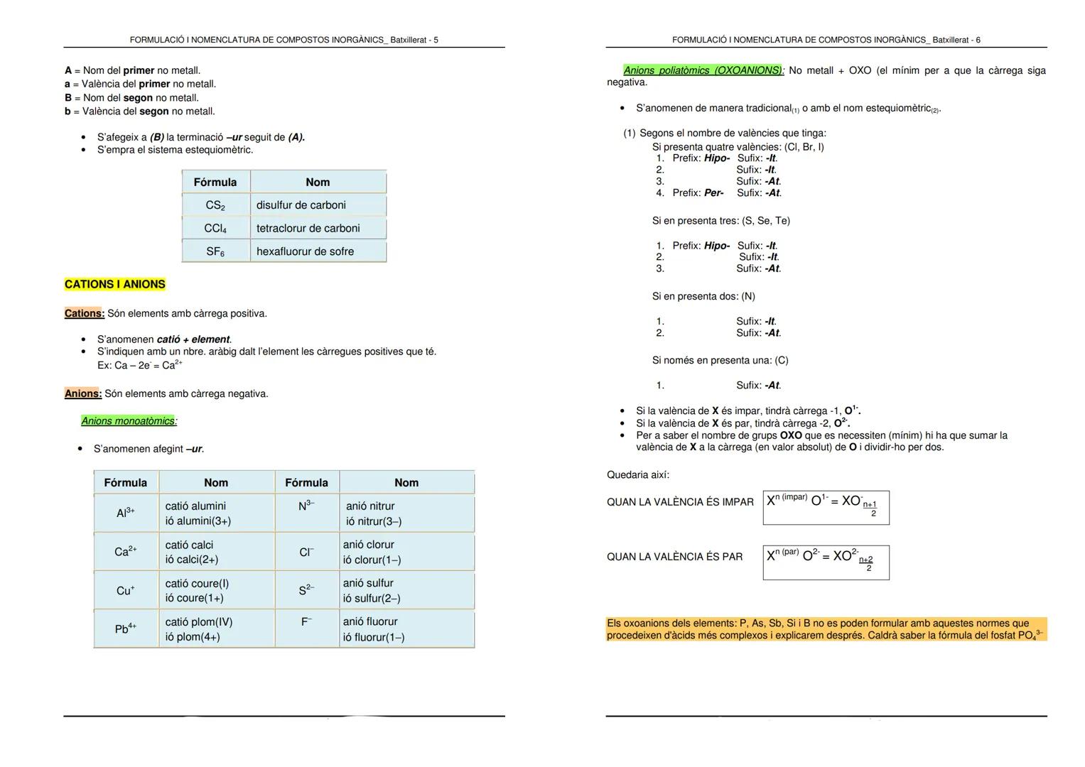 FORMULACIÓ I NOMENCLATURA DE COMPOSTOS INORGANICS_Batxillerat - 1
# FORMULACIÓ I NOMENCLATURA QUÍMICA
## COMBINACIONS BINARIES DE L'HIDROG