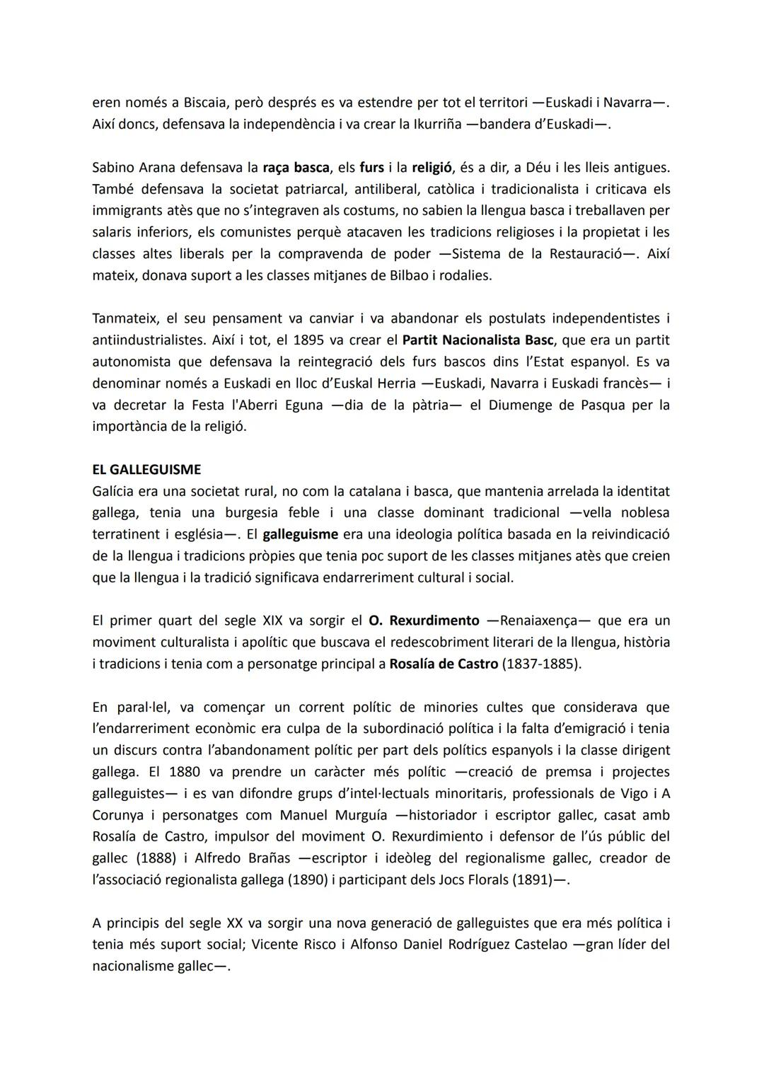 # LA RENAIXENÇA I EL CATALANISME POLÍTIC
El segle XIX inicia el catalanisme que es defineix com el moviment cultural de recuperació de
la l