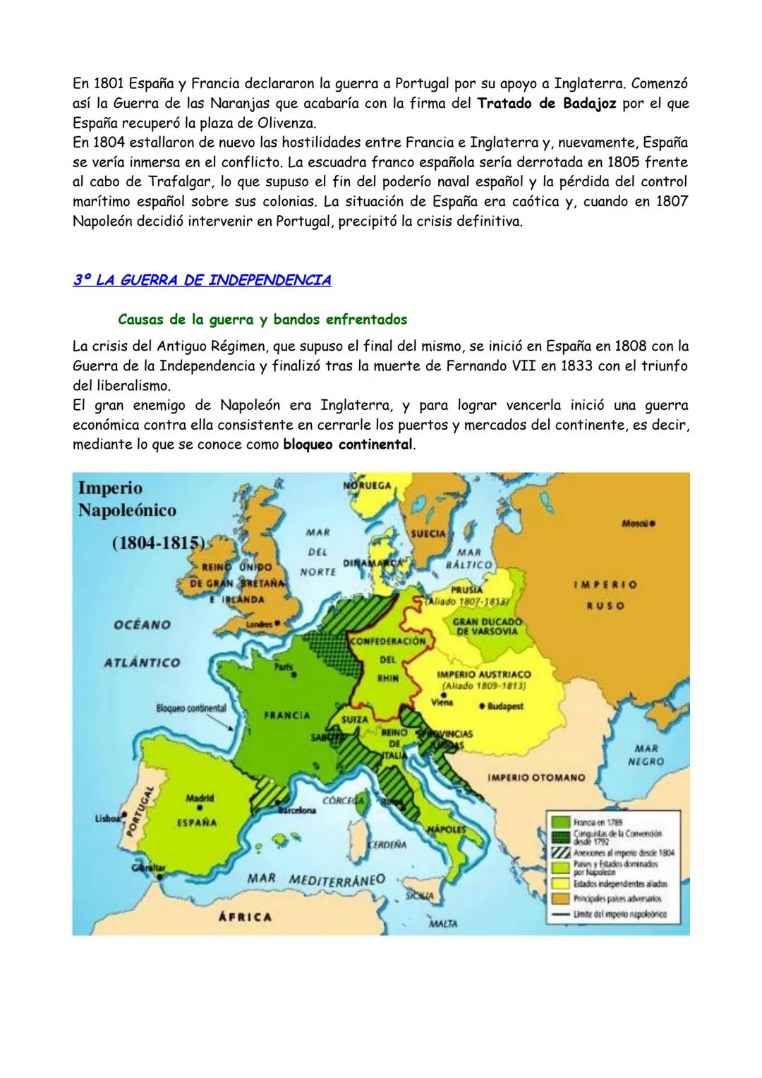 # FIN DEL ANTIGUO RÉGIMEN EN ESPAÑA
LA GUERRA DE INDEPENDENCIA
## 1° INTRODUCCIÓN
Desde finales del siglo XVIII y, sobre todo, durante el