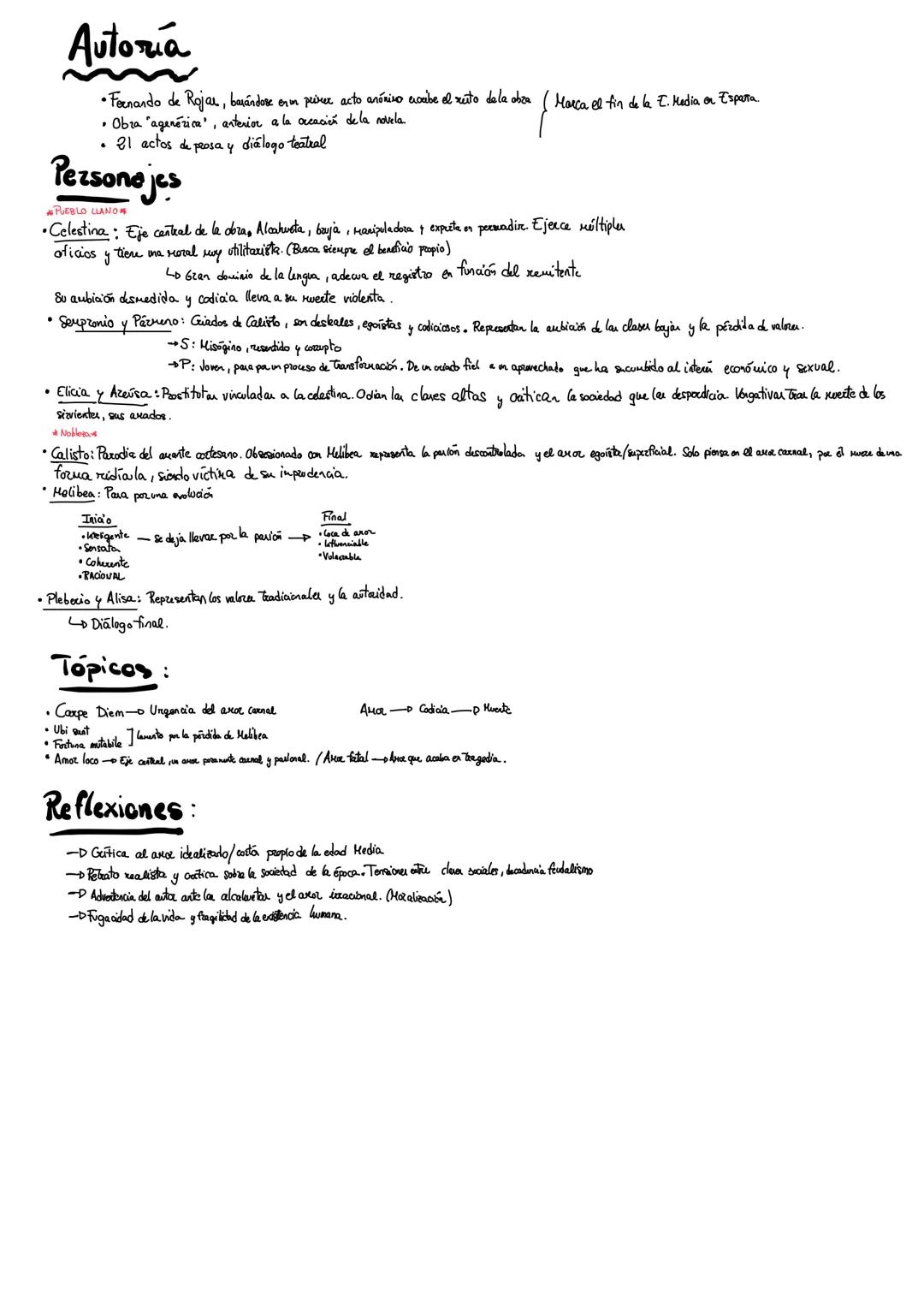 la celestina Autoria
•Fernando de Roja, barándose en un primer acto anónico cocibe el resto de la obra
• Obra "agenérica", anterior a la acc