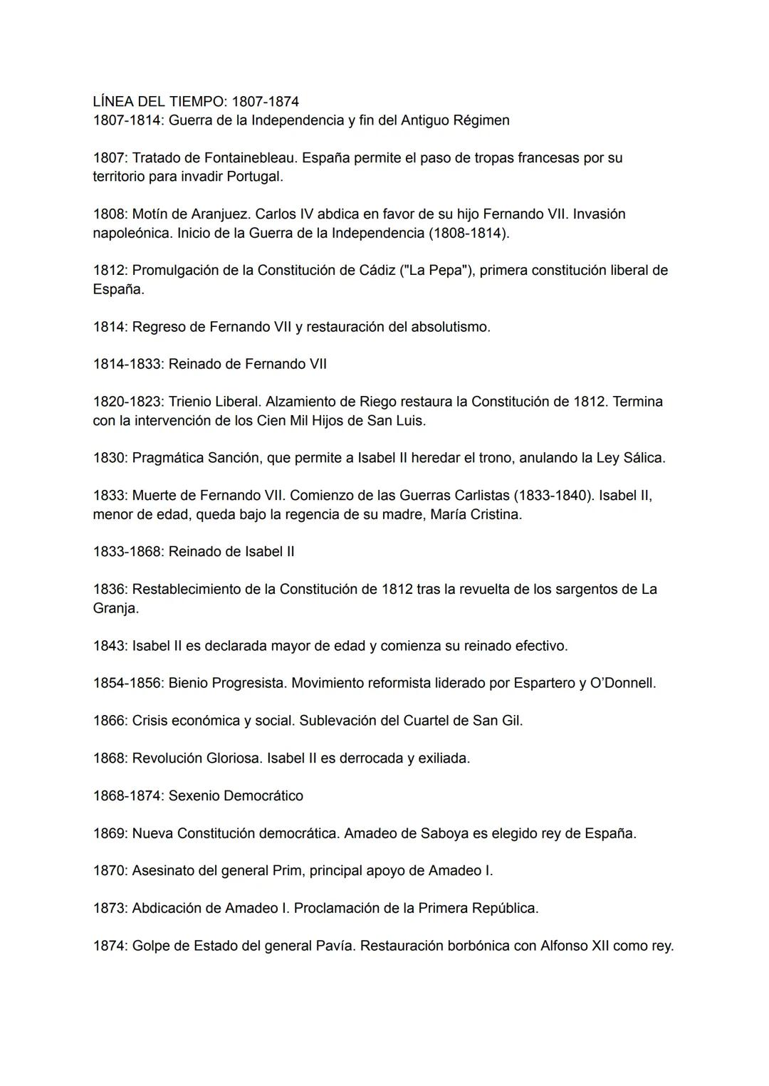 Apuntes de la historia española de 1807 - 1874