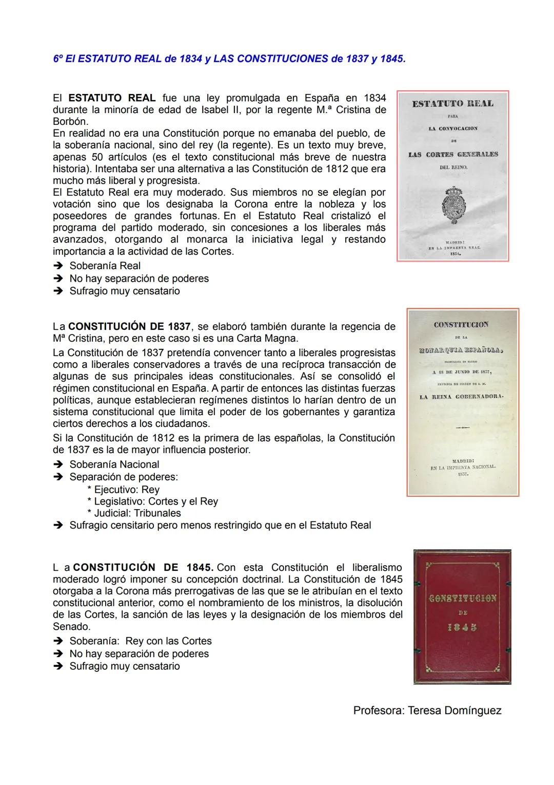 # TEMA 5
CONSOLIDACIÓN DEL ESTADO LIBERAL
EL REINADO DE ISABEL II
1° INTRODUCCIÓN
Al morir Fernando VII, en septiembre de 1833, le sucedi