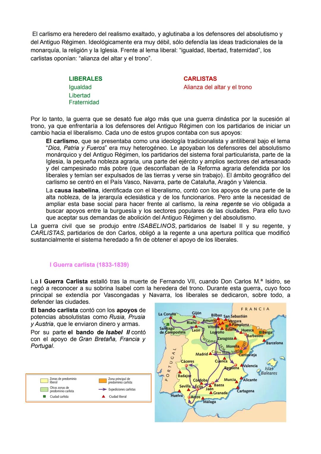 # TEMA 5
CONSOLIDACIÓN DEL ESTADO LIBERAL
EL REINADO DE ISABEL II
1° INTRODUCCIÓN
Al morir Fernando VII, en septiembre de 1833, le sucedi