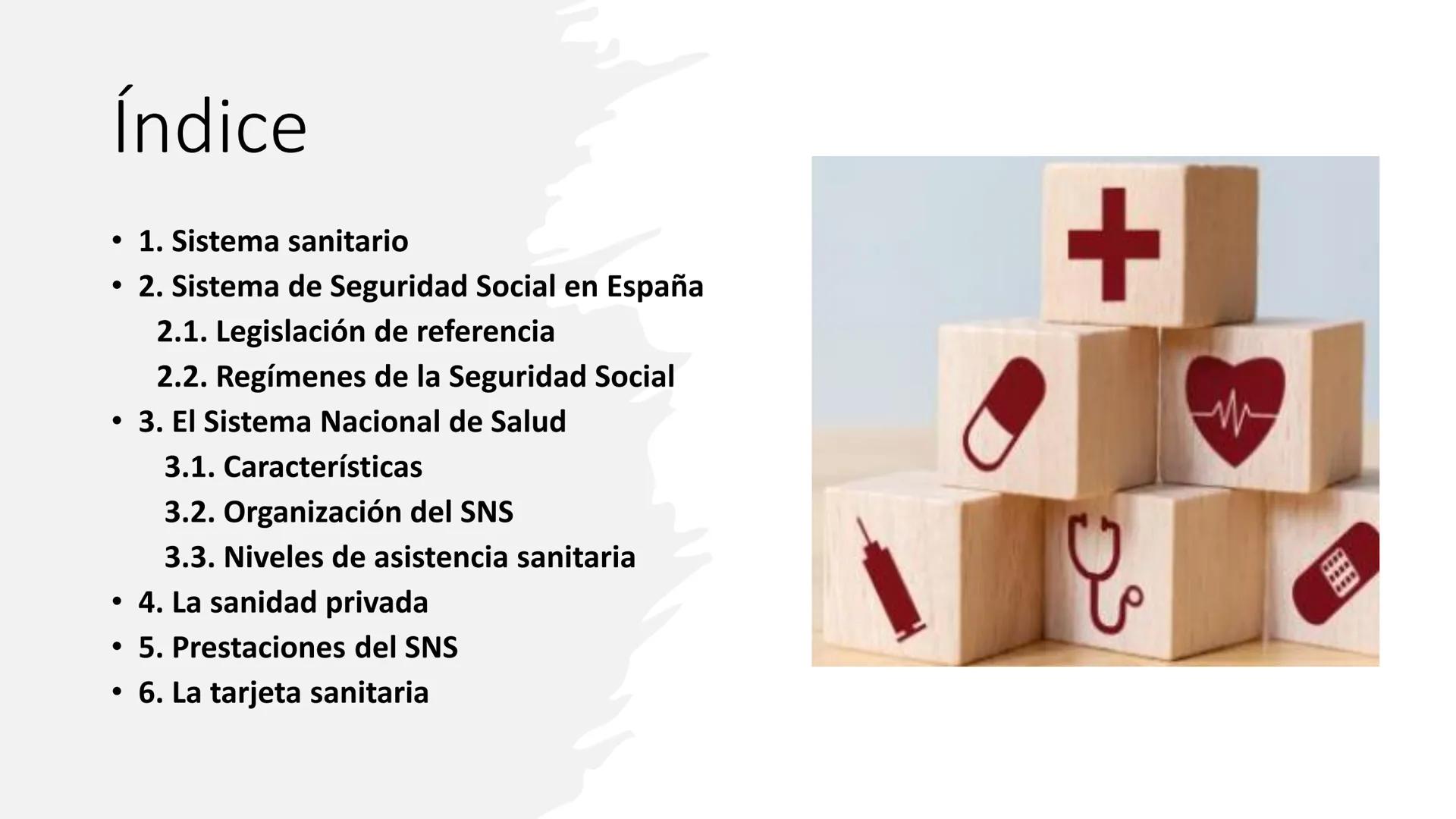 # UT 1. SISTEMA
# NACIONAL
# DE SALUD
OFICINA DE FARMACIA
1º FARMACIA Y PARAFARMACIA El sistema sanitario
español
Características
del sis