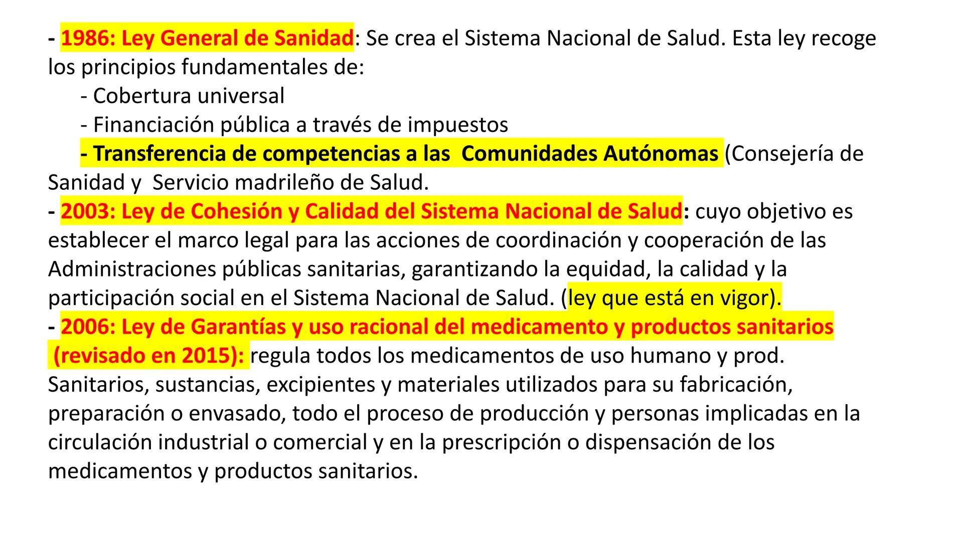 # UT 1. SISTEMA
# NACIONAL
# DE SALUD
OFICINA DE FARMACIA
1º FARMACIA Y PARAFARMACIA El sistema sanitario
español
Características
del sis