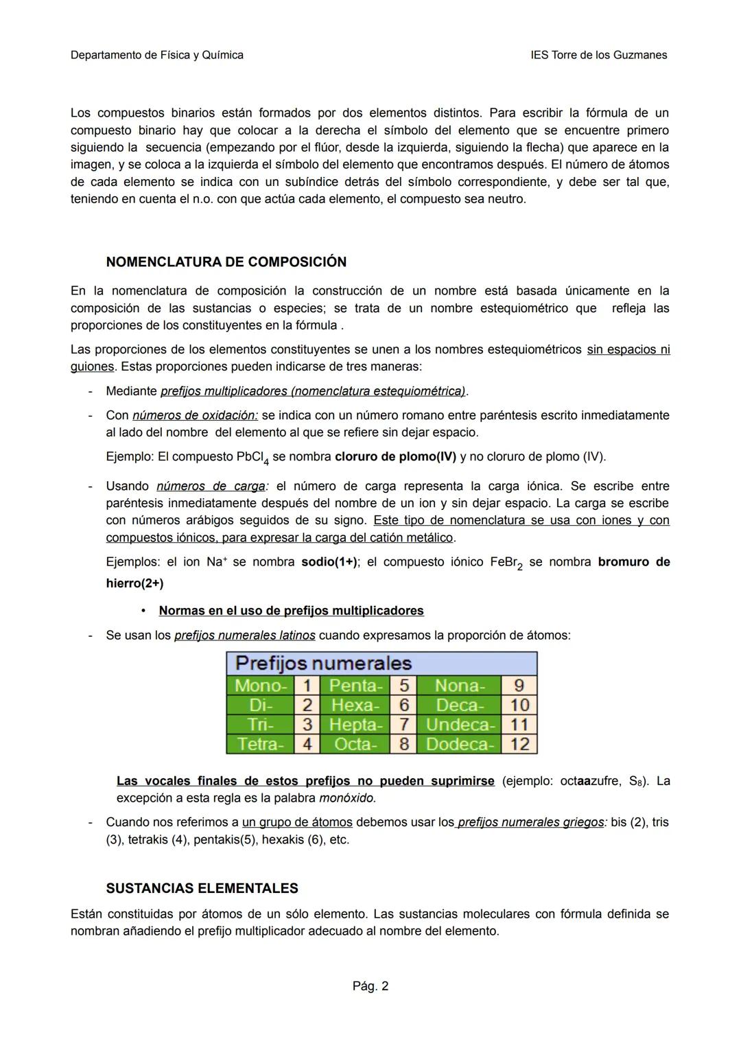 Departamento de Física y Química
IES Torre de los Guzmanes
FORMULACIÓN Y NOMENCLATURA INORGÁNICA
IUPAC¹ 2005
Formulación es la forma de ex