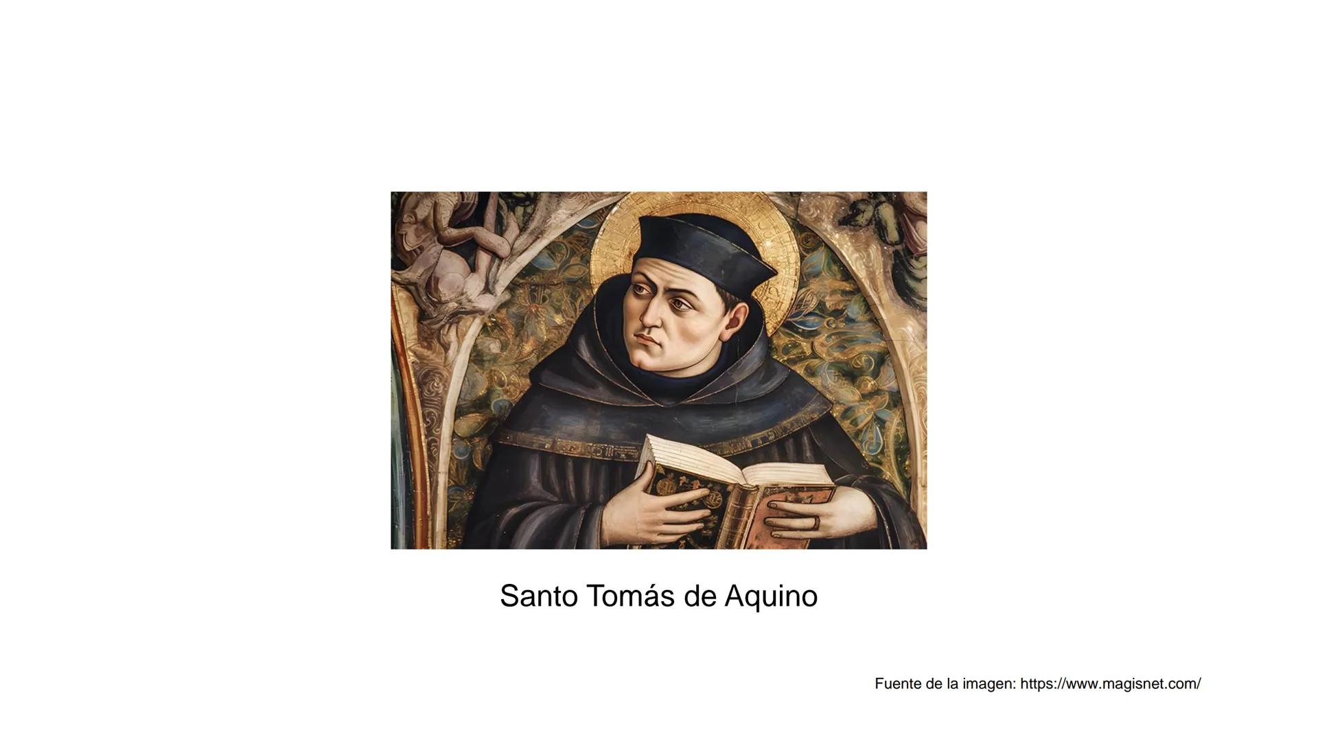 # Santo Tomás de Aquino
Fuente de la imagen: https://www.magisnet.com/ # Vida (1225-1274)
* Tomás de Aquino es un filósofo cristiano del