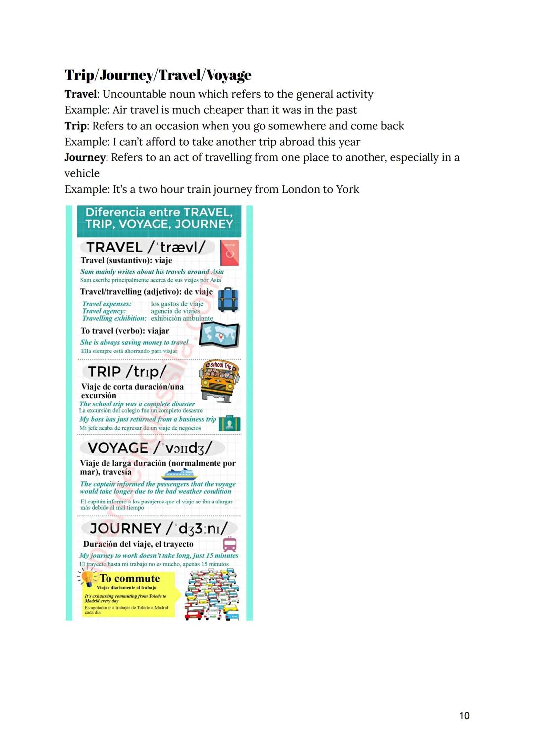 ENGLISH
B2
- Parte 1 -
1 Vocabulary
Unit 1
• School life
. Higher education
School Life
Abroad(adj)
En el extranjero
Assignment(n)
Asignació