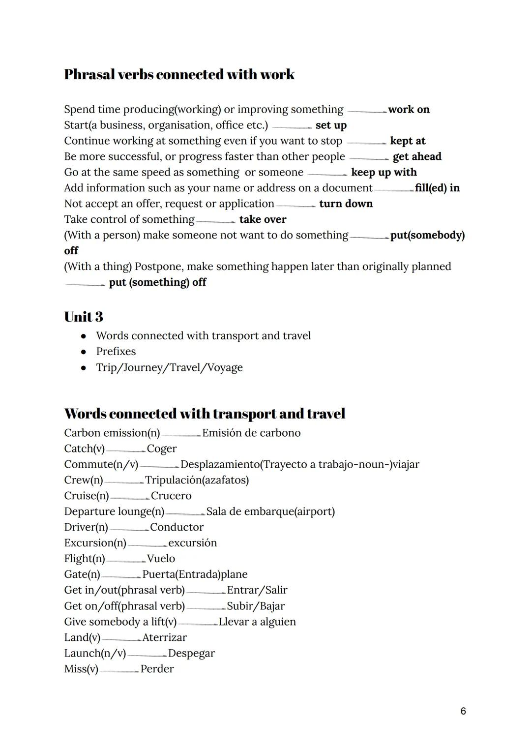 ENGLISH
B2
- Parte 1 -
1 Vocabulary
Unit 1
• School life
. Higher education
School Life
Abroad(adj)
En el extranjero
Assignment(n)
Asignació