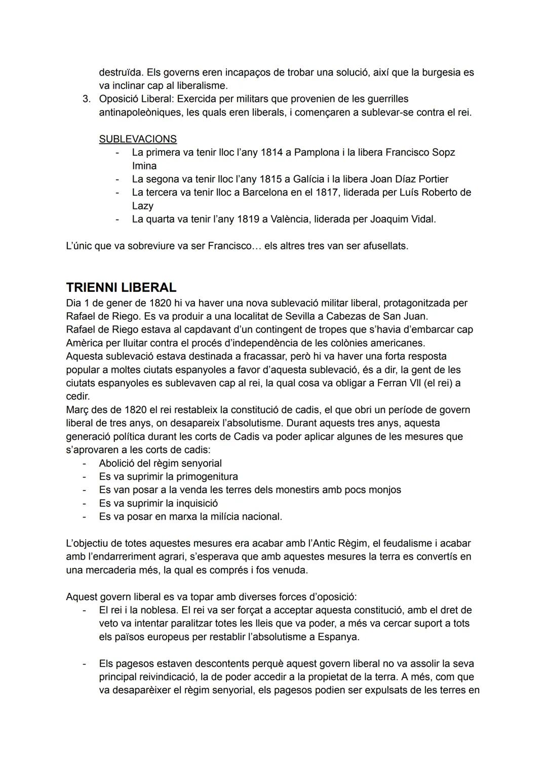 # T1. LA FI DE L'ANTIC RÈGIM
LA GUERRA DEL FRANCÈS (1808-1814)
Carles III va morir el 1788 i el succeeix Carles IV
El 1789 esclata la Revo
