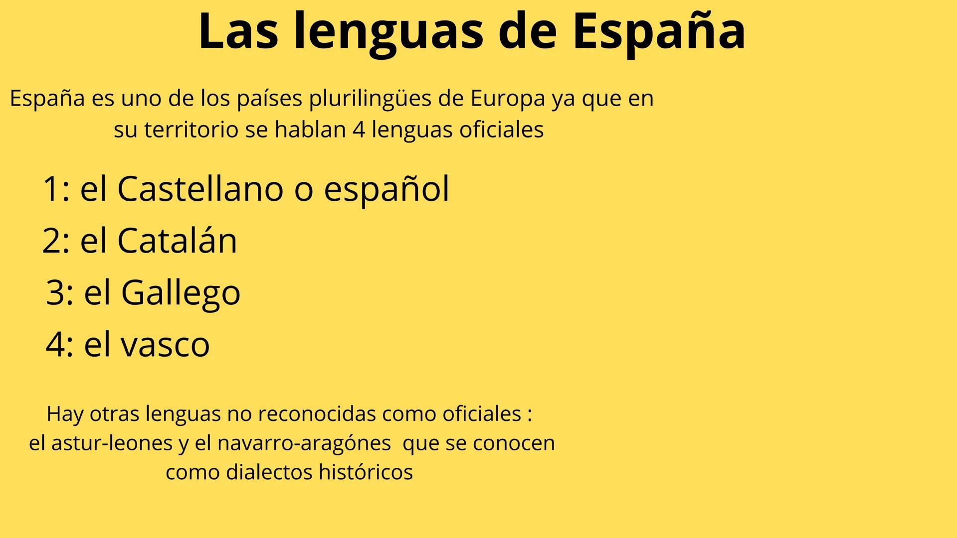DIALECTOS DE
ESPAÑA
MARI VARDANASHVILI 1–º B
- CONTENIDO
Las lenguas de España
Mapa de las lenguas de España
El bilingüismo
Los dialectos de