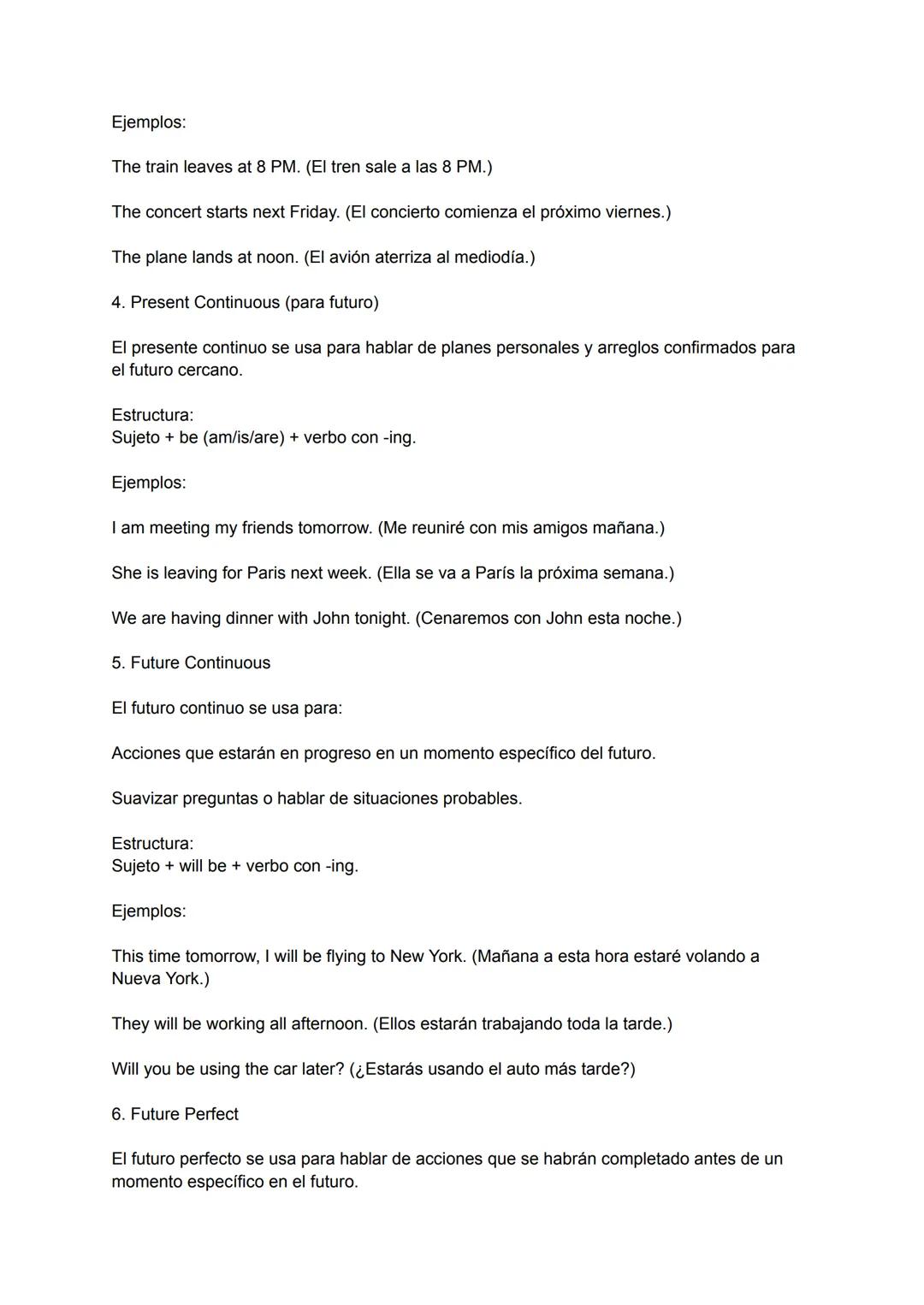 1. Will
Se utiliza para expresar futuros simples que son:
Decisiones espontáneas.
Predicciones sin evidencia sólida.
Promesas, ofertas o pet