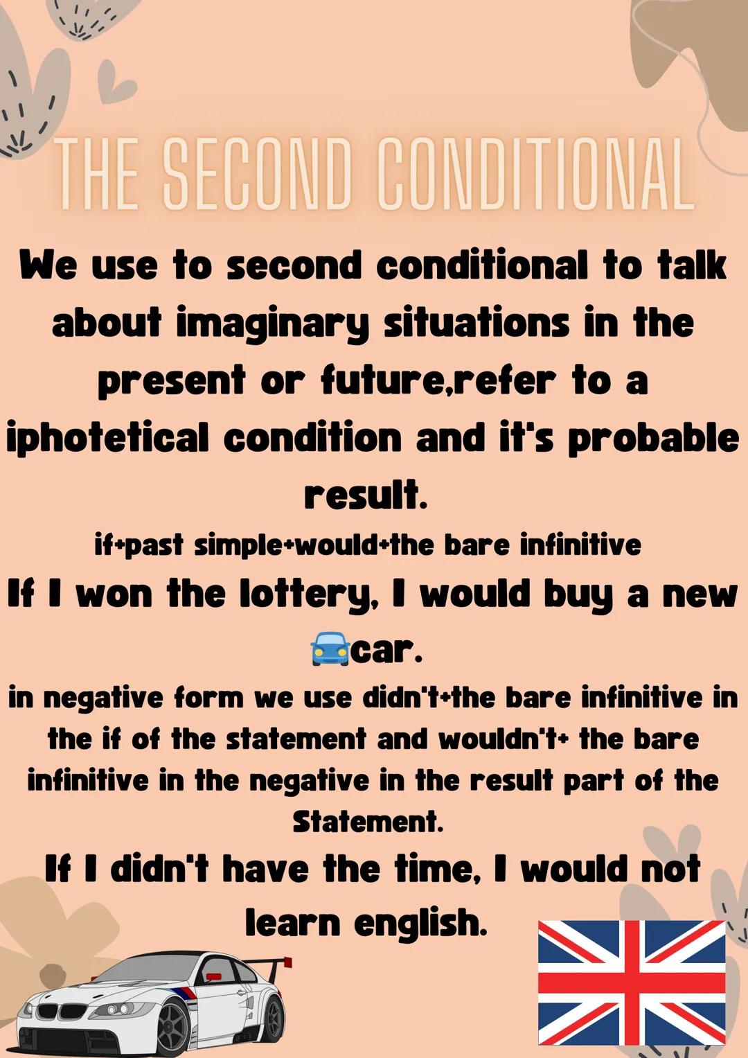 # APUNTES
# INGLÉS
# CONDITIONALS # 业
# THE ZERO CONDITIONAL
We use to zero conditionals to talk
about general truths or facts, the
situa