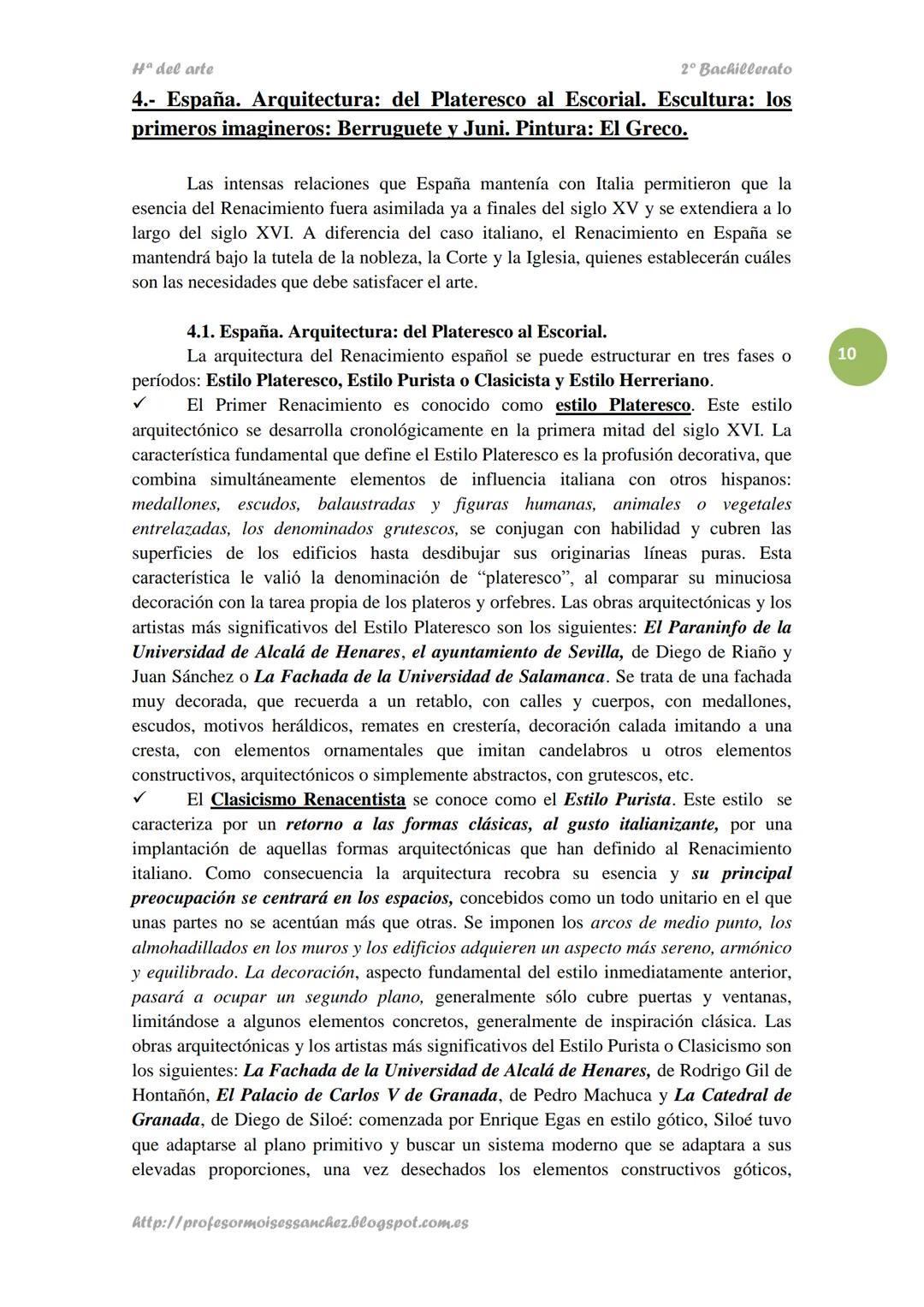 Hª del arte
2º Bachillerato
TEMA 9.
ARTE DEL RENACIMIENTO Y MANIERISMO
➤ ÍNDICE TEMAS TEÓRICOS
1.- Introducción al Renacimiento.
2.- E