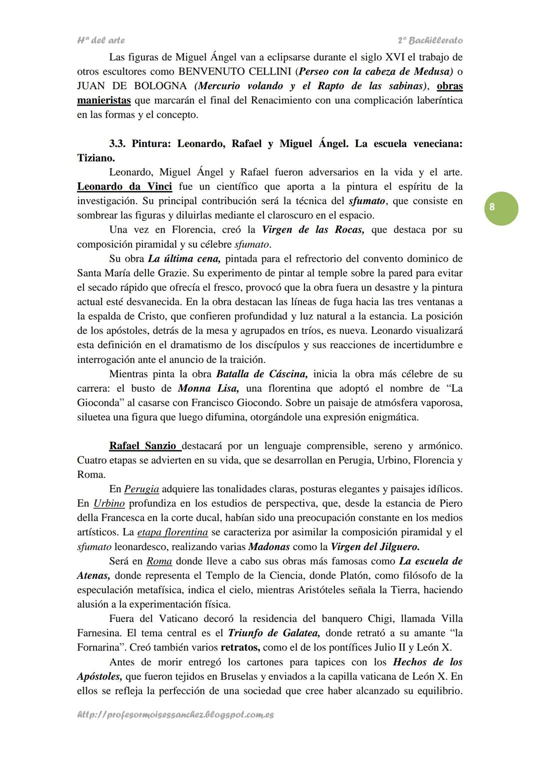 Hª del arte
2º Bachillerato
TEMA 9.
ARTE DEL RENACIMIENTO Y MANIERISMO
➤ ÍNDICE TEMAS TEÓRICOS
1.- Introducción al Renacimiento.
2.- E